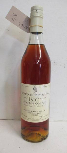 One bottle 1952 Otard Dupuy & Co Vintage Cognac  Image