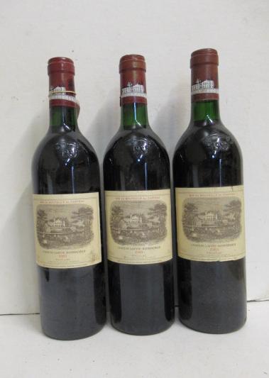 Three bottles 1985 Chateau Lafite-Rothschild Image
