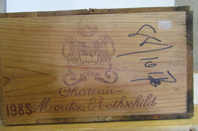Twelve bottles 1985 Chateau Mouton Rothschild Image