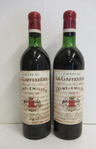 Two bottles 1966 Chateau La Graffeliere Saint Emilion Image