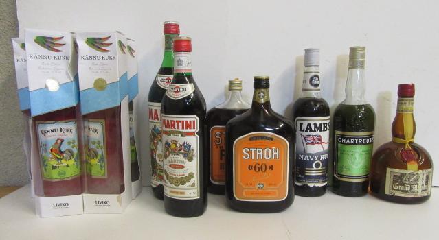 Five bottles Kannu Kukk Estonian Liqueur Image