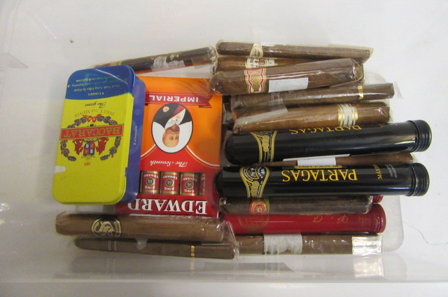 Twenty four individually wrapped cigars Image