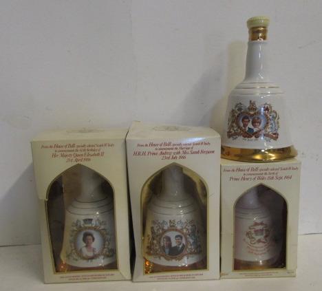 Four Bells commemorative decanters of whisky for Charles and Diana's marriage (1981) Image
