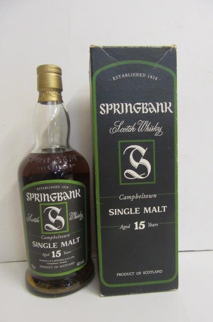 One bottle Springbank 15 year old Campbeltown single malt Image