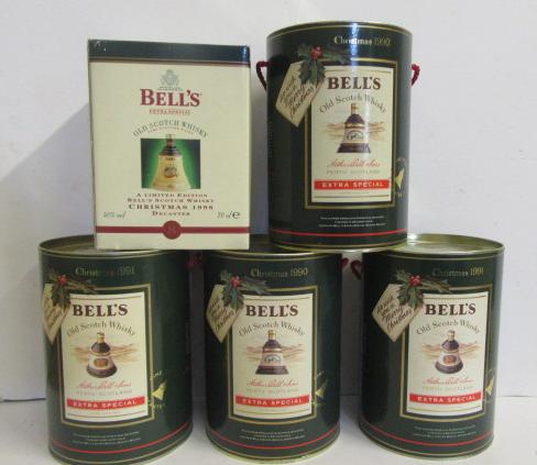 Five Bell's decanters of eight year old blended Image