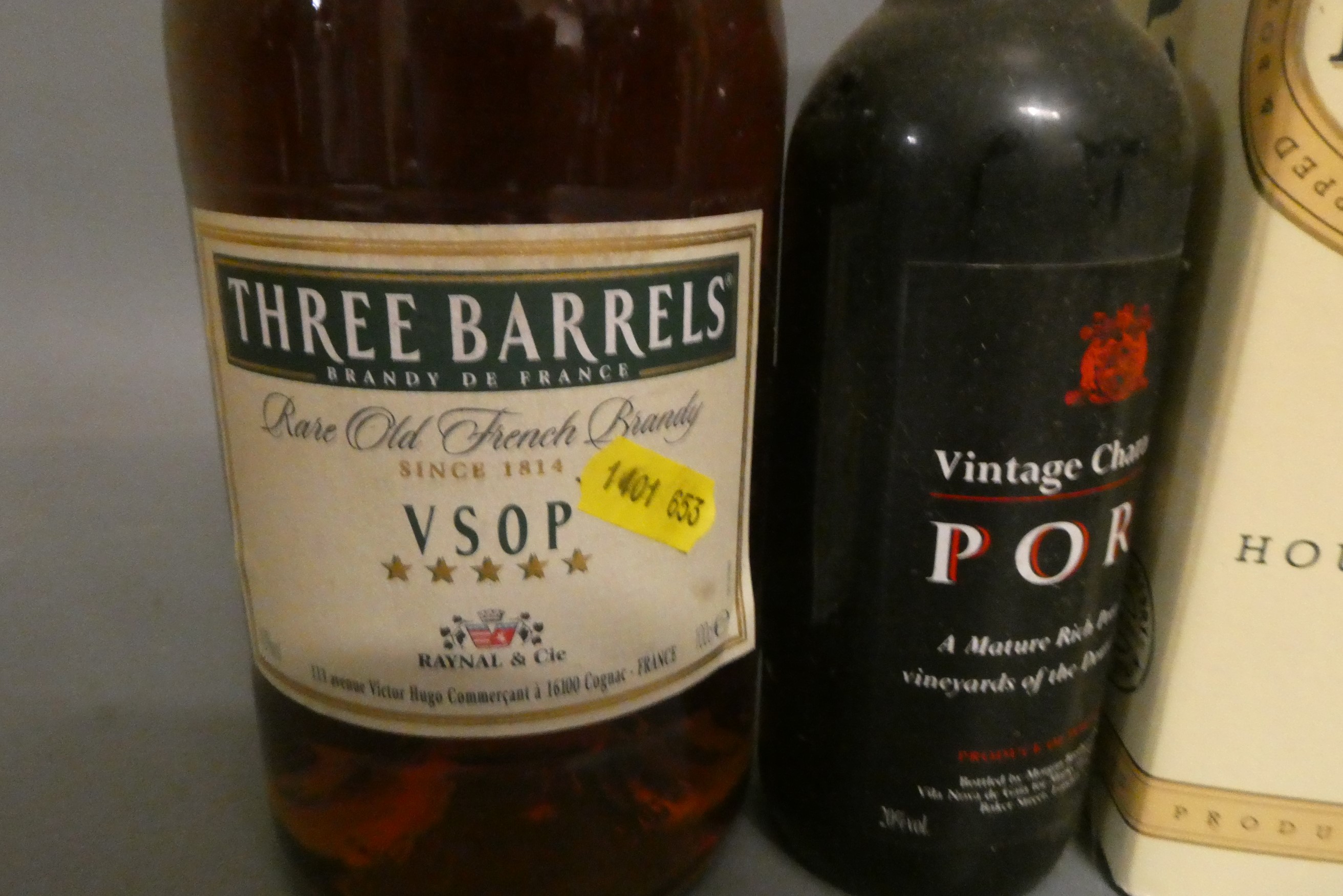 Six bottles of mixed spirits Image