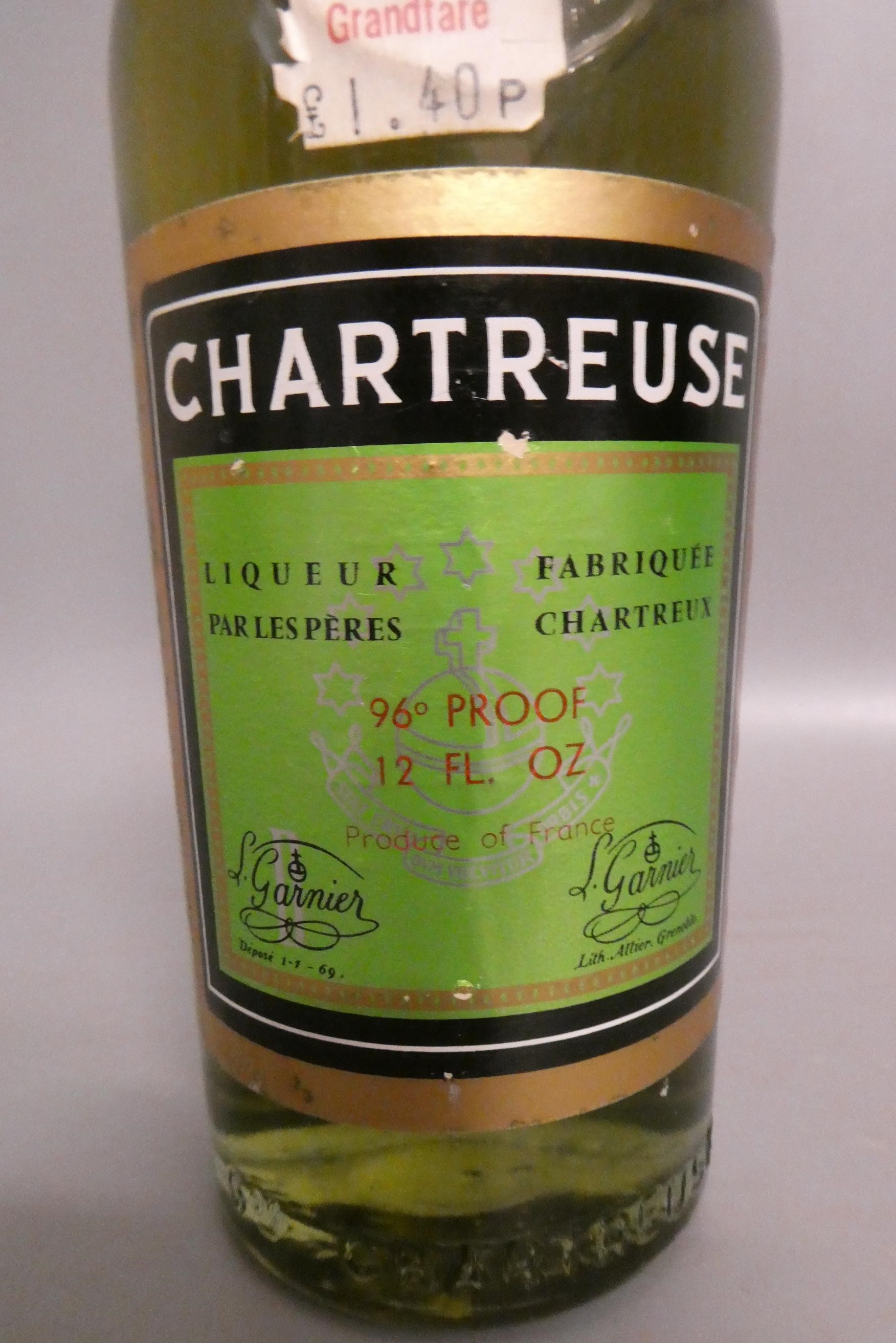One half bottle Green Chartreuse, L. Garnier, 96°, 12 fl.oz (Est. plus 24% premium inc. VAT) Image
