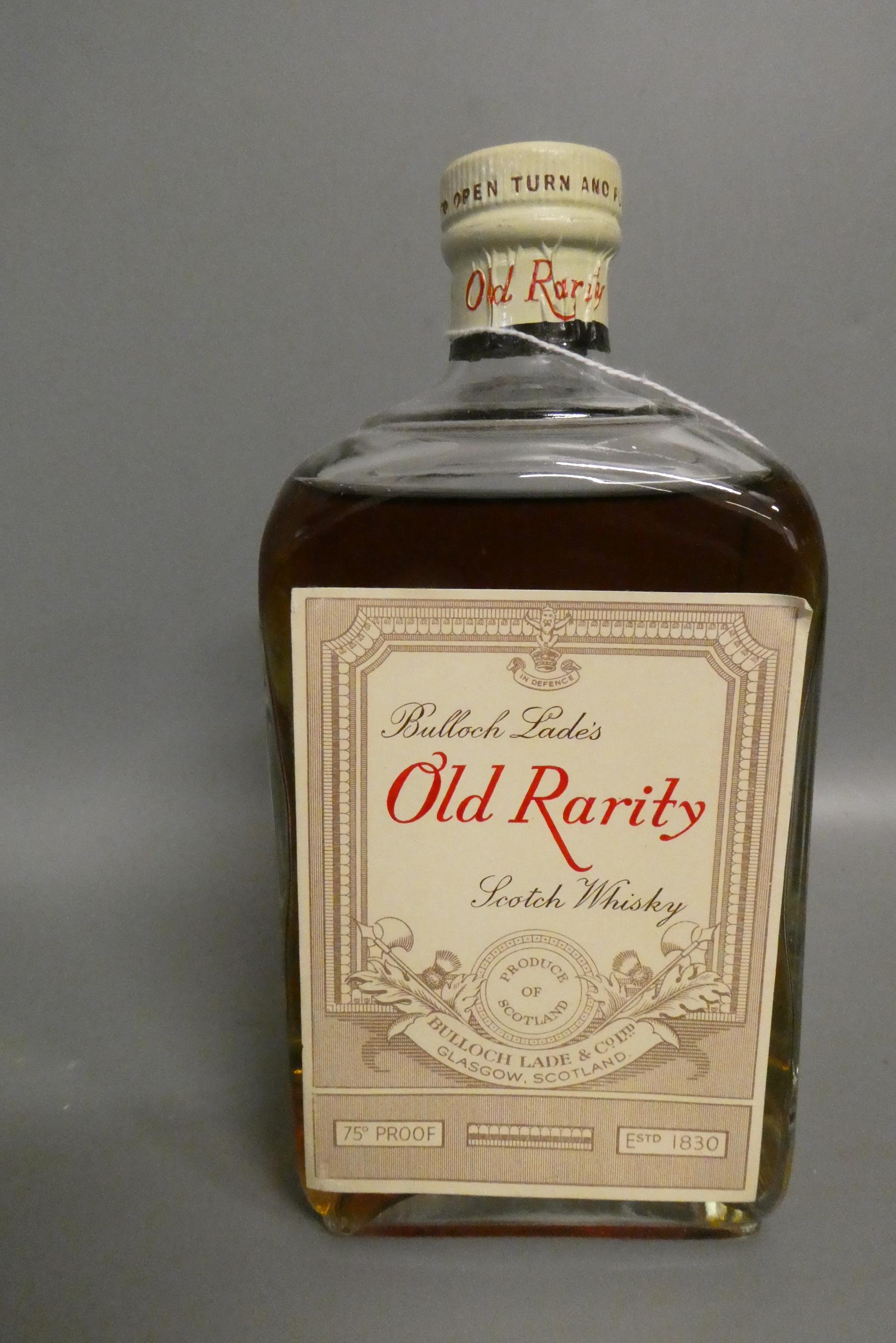 One bottle Bulloch Lade's Old Rarity Scotch whisky, 75° (Est. plus 24% premium inc. VAT) Image