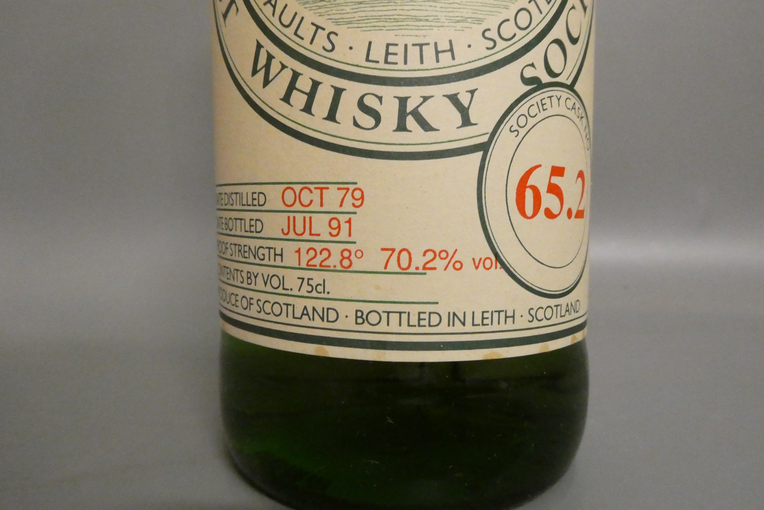 One bottle The Scotch Malt Whisky Society SMWS cask no. 65.2 Imperial (closed 1998) Speyside single Image