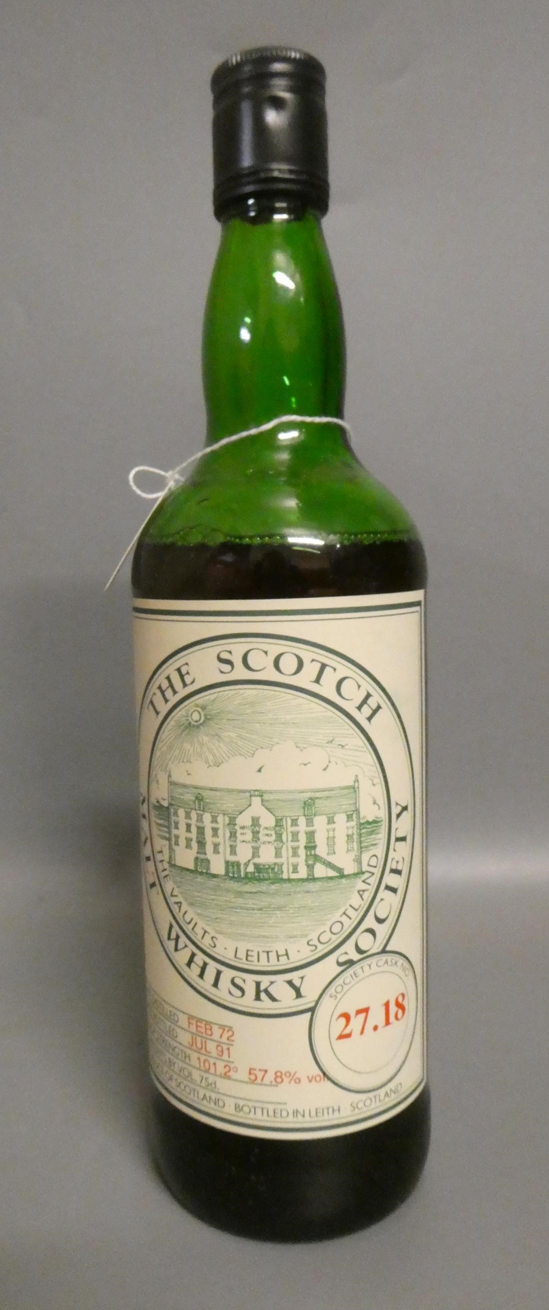 One bottle The Scotch Malt Whisky Society SMWS cask no. 27.18 Springbank Campletown single malt Image