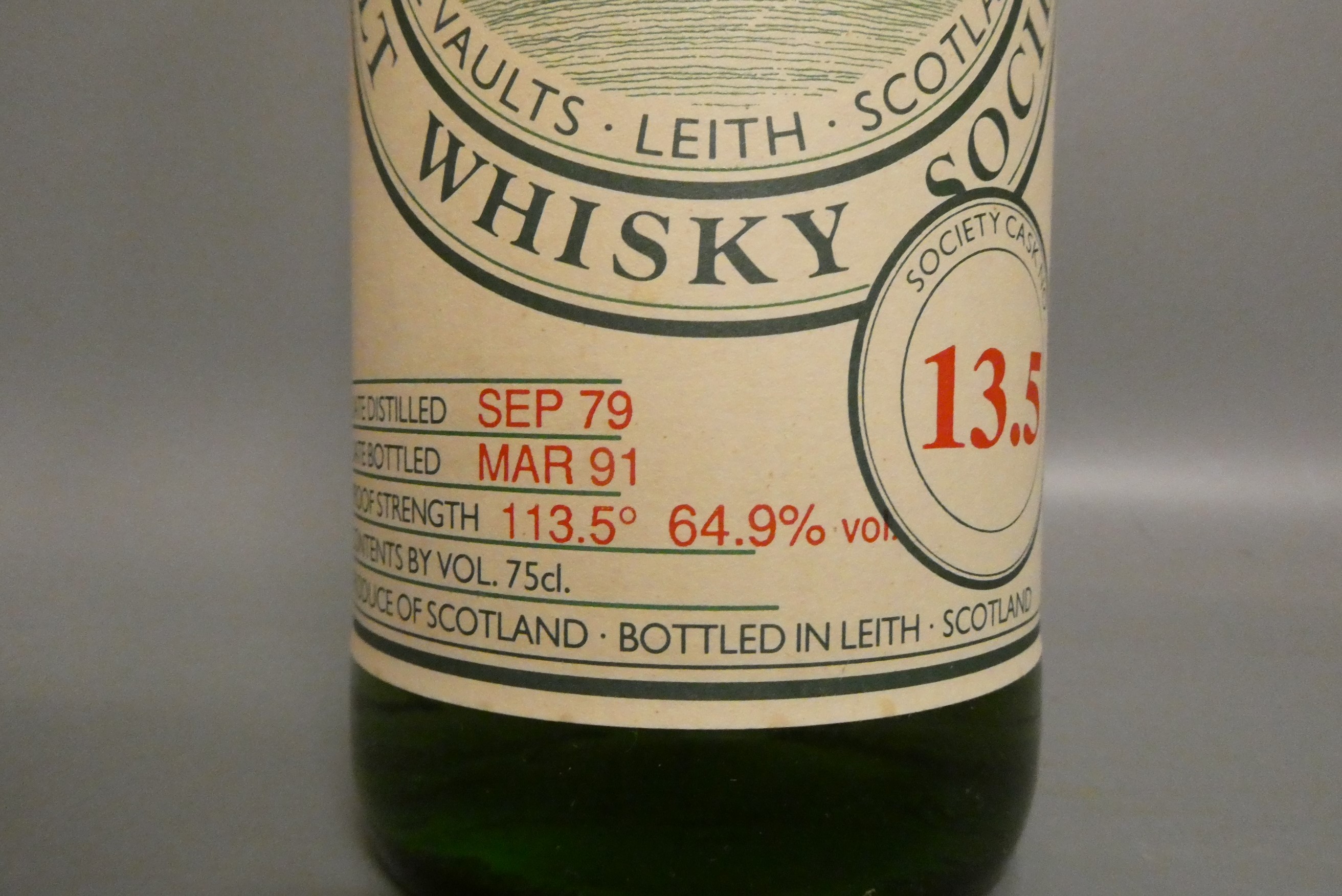 One bottle The Scotch Malt Whisky Society SMWS cask no. 13.5 Dalmore Highland single malt Scotch Image