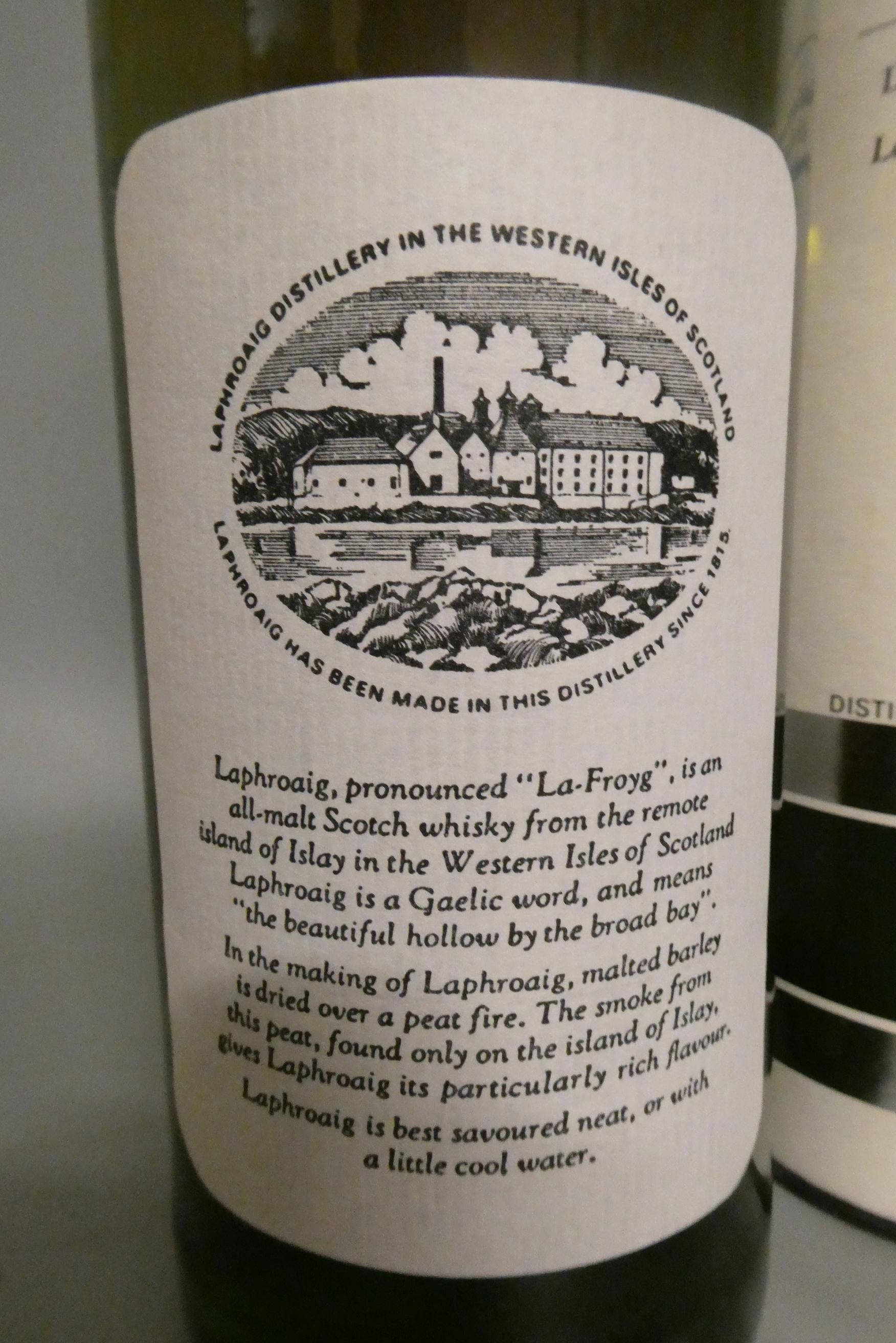 One bottle Laphroaig 10yr old single Islay malt Scotch whisky, 40%, 75cl, appears to be pre-Royal Image