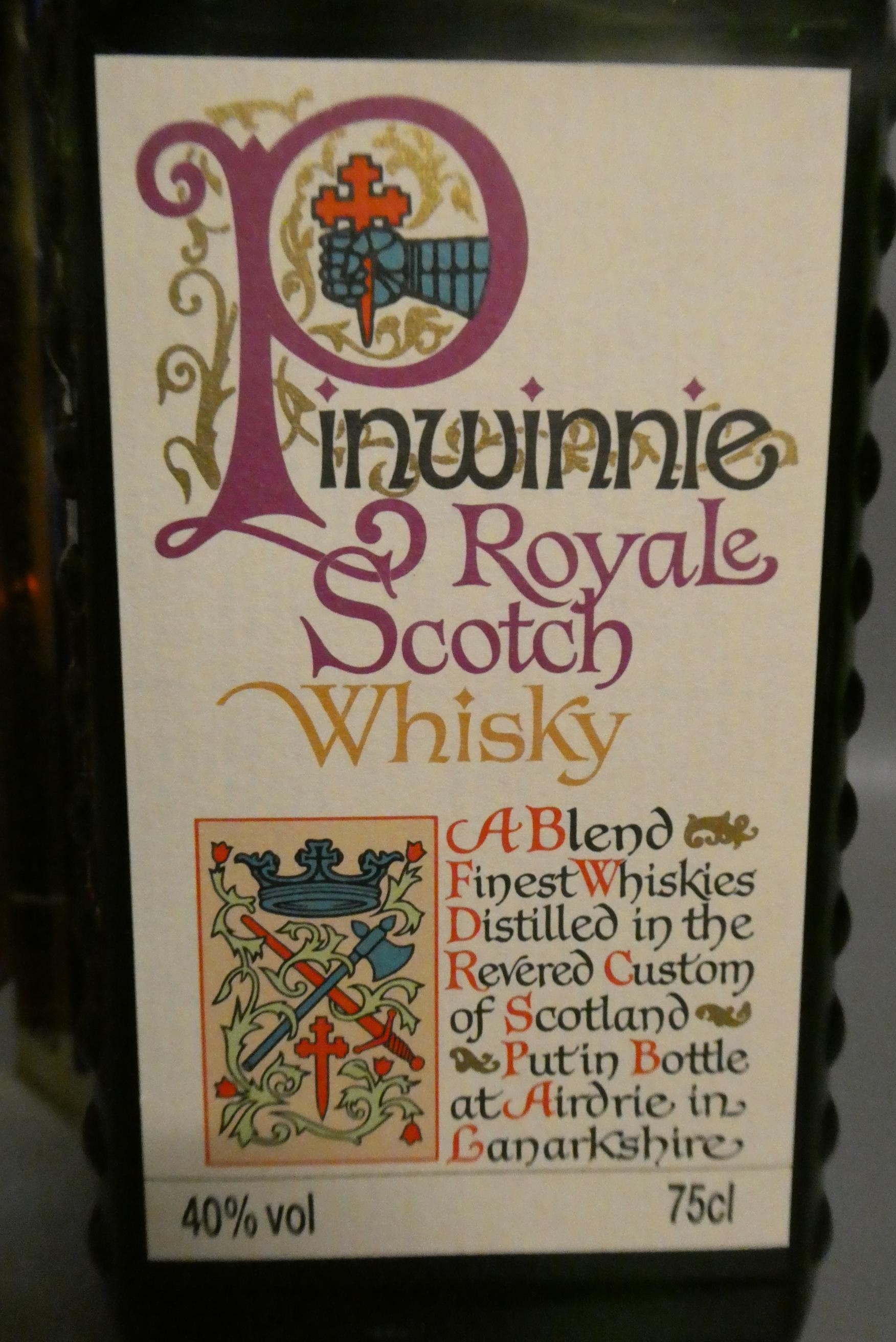 Two boxed bottles of Scotch whisky, comprising a 12yr old Cardhu and a Pinwinnie Royale Scotch Image