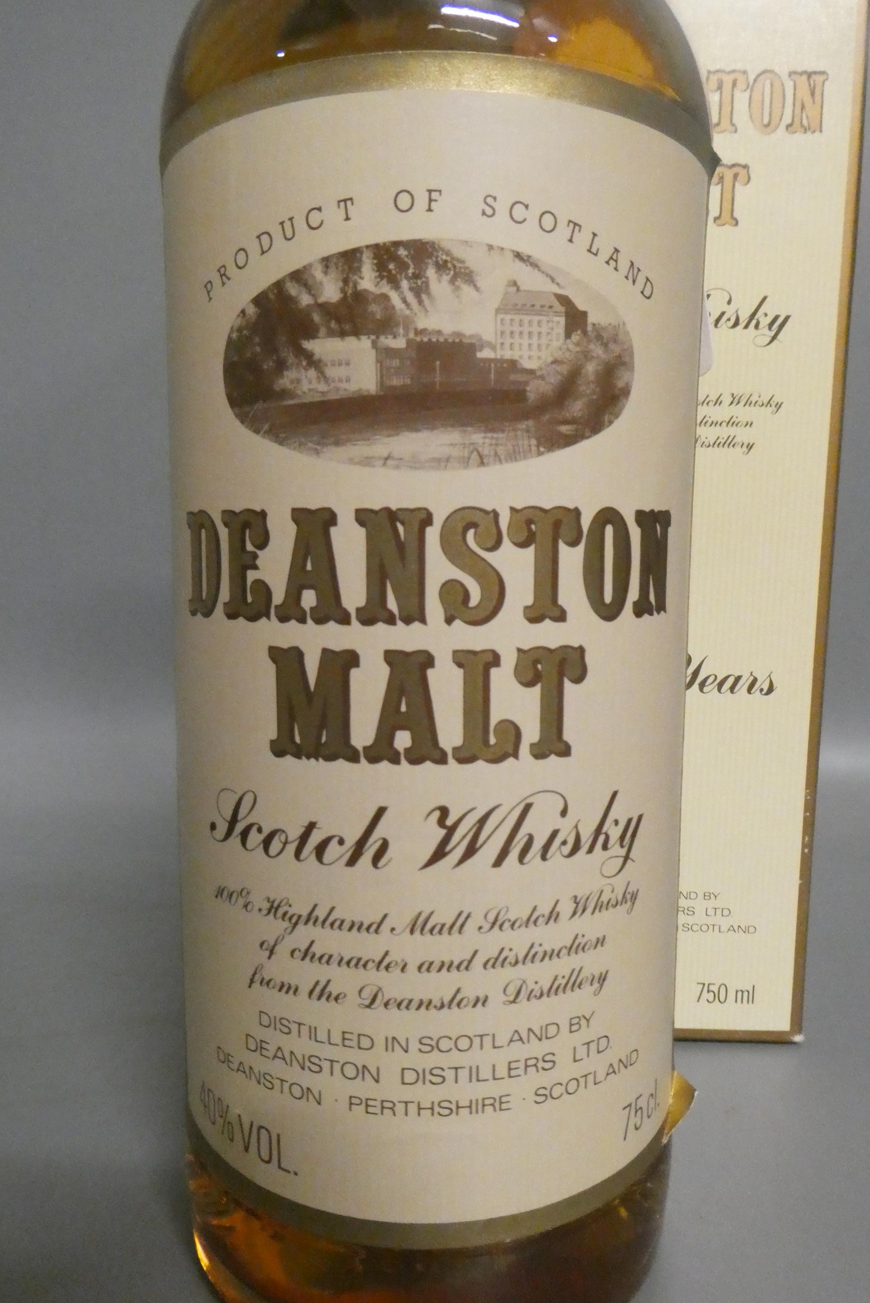One bottle Deanston Malt 8yr old Scotch whisky, boxed, 40%, 750ml (Est. plus 24% premium inc. VAT) Image