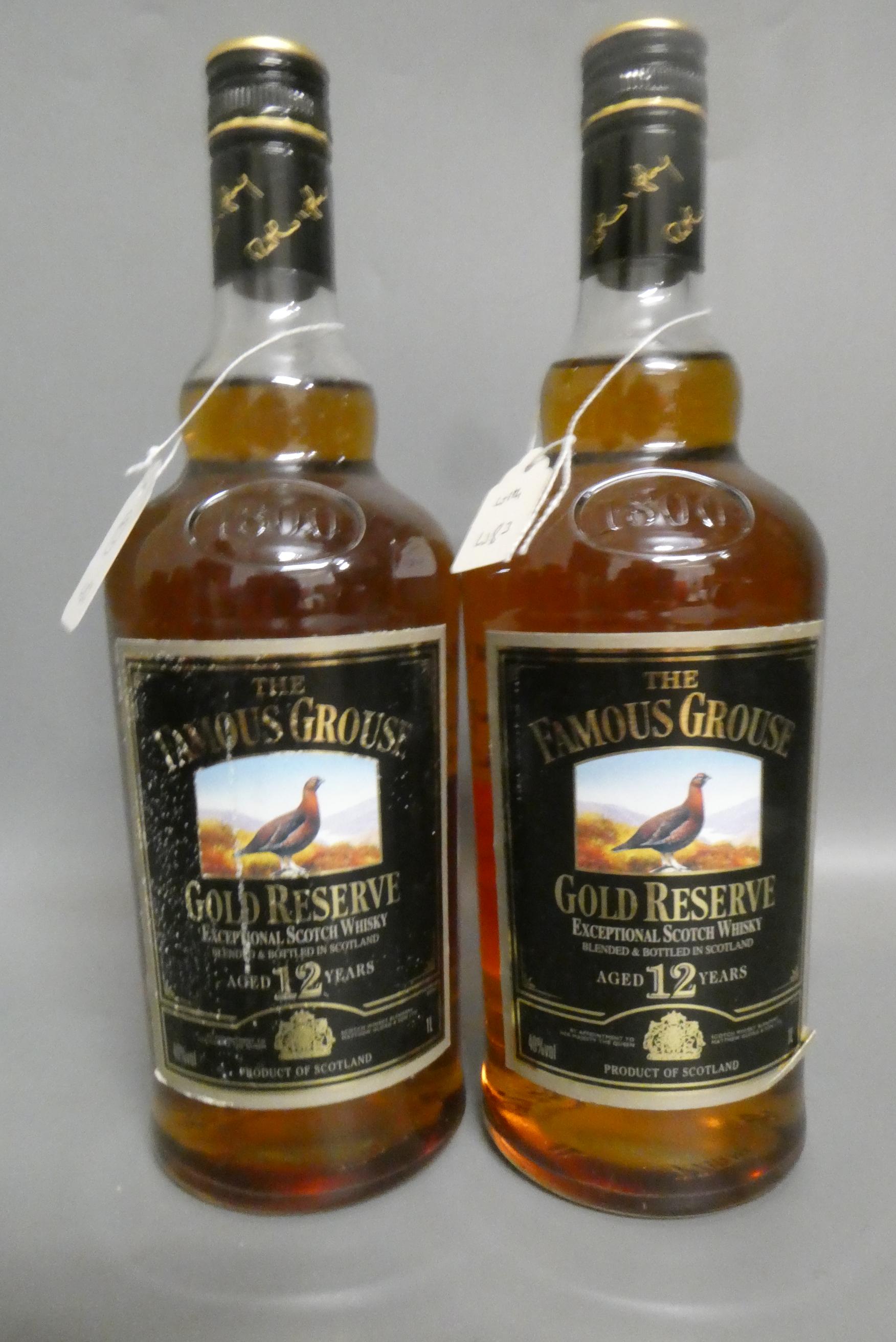 Two litre bottles Famous Grouse 12yr old Gold Reserve Scotch whisky (Est. plus 24% premium inc. VAT) Image