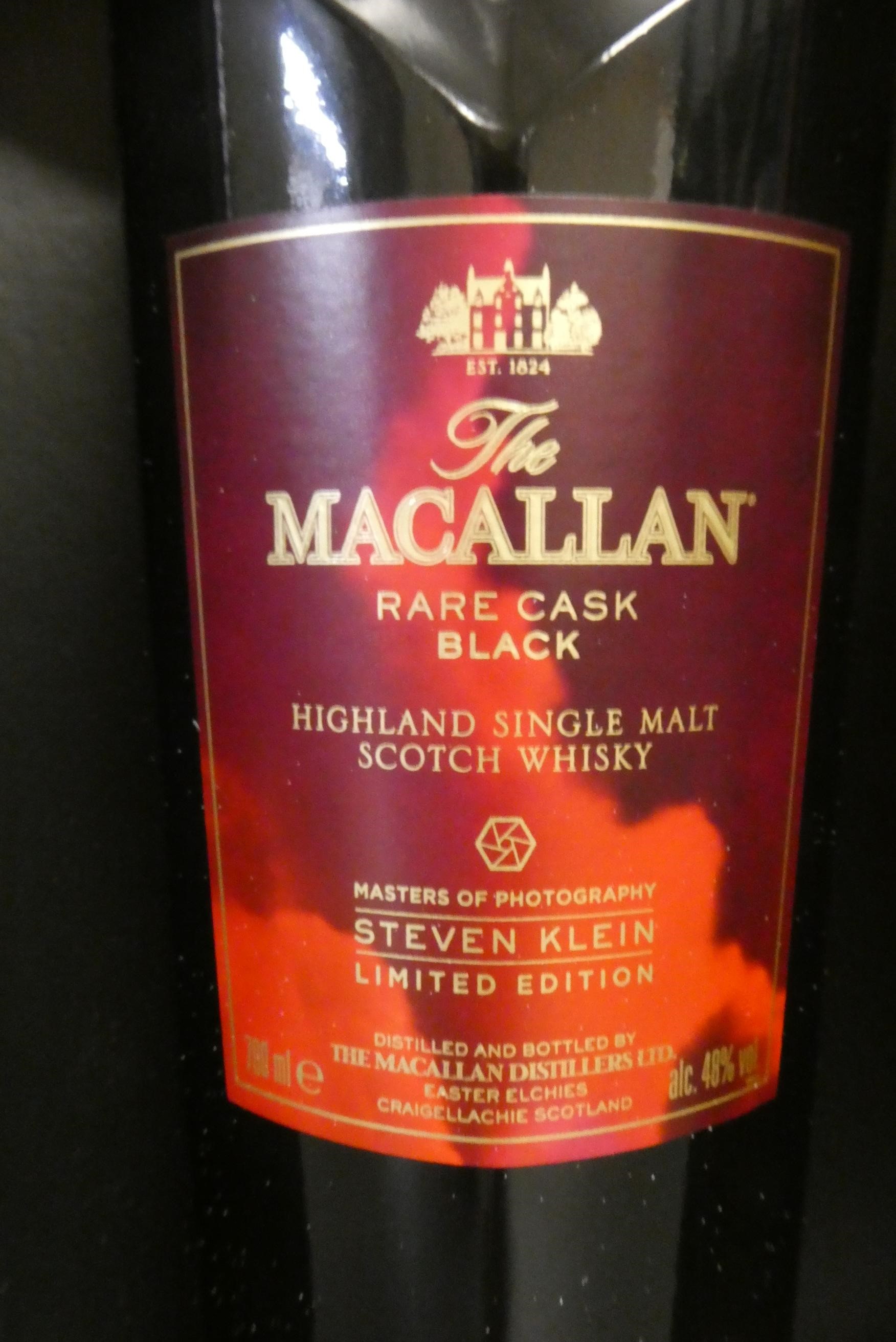 One bottle Macallan Steven Klein limited edition, Rare Cask Black, 48%, 700ml, boxed (Est. plus 24% Image