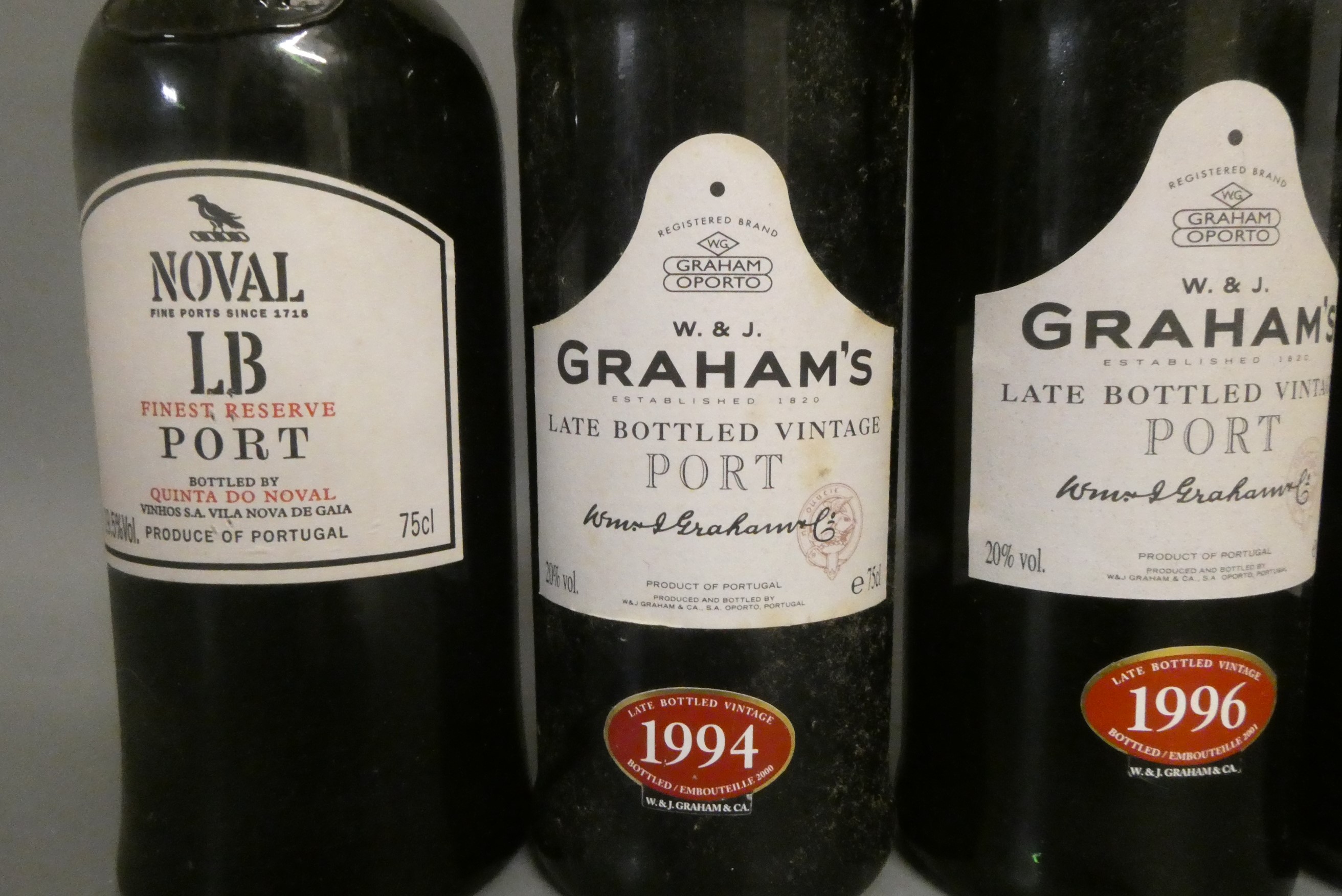 Five bottles of wine and port Image