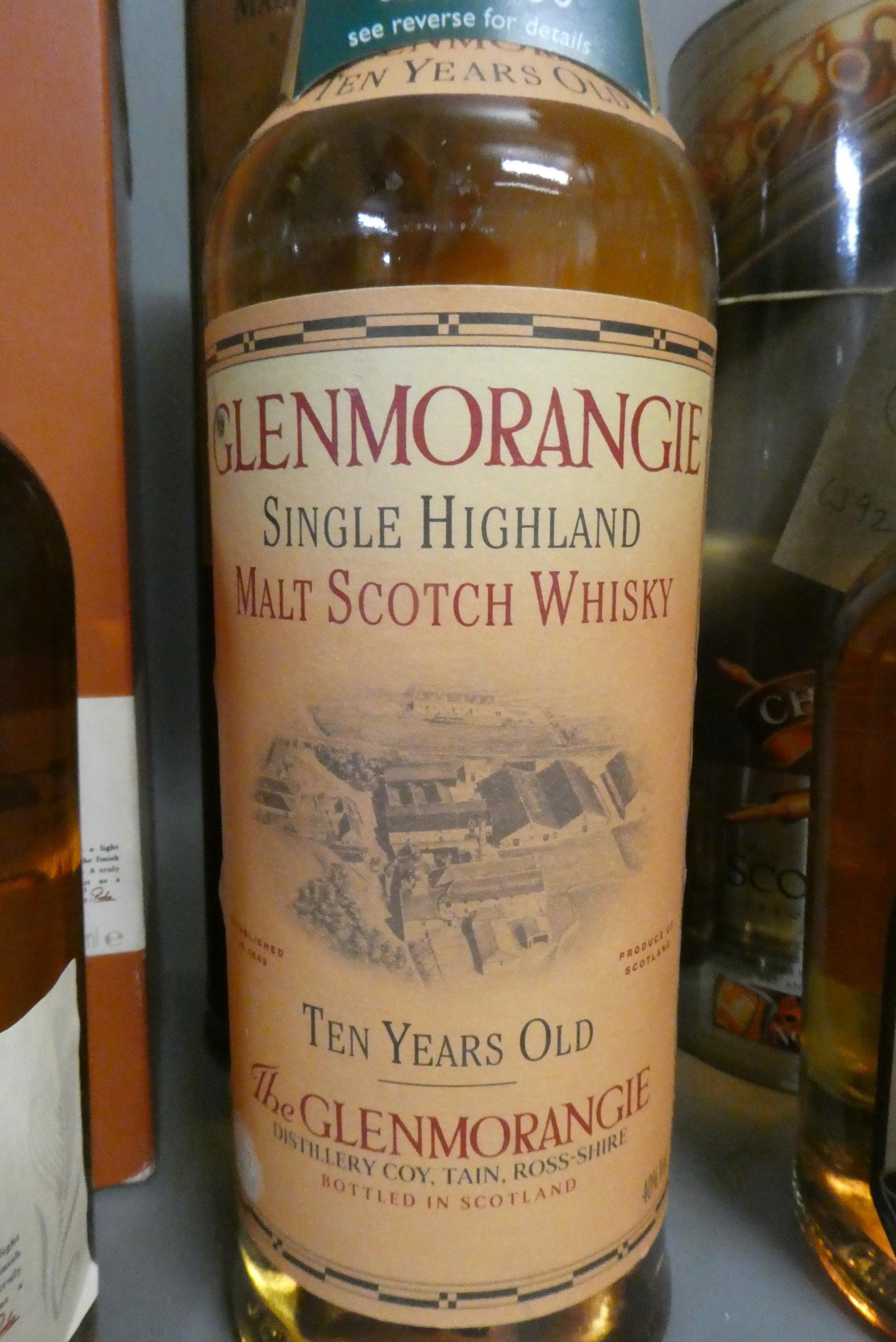 Three boxed bottles whisky, comprising a 10yr old Glenkinchie, a 12yr old Chivas Regal and a 10yr Image