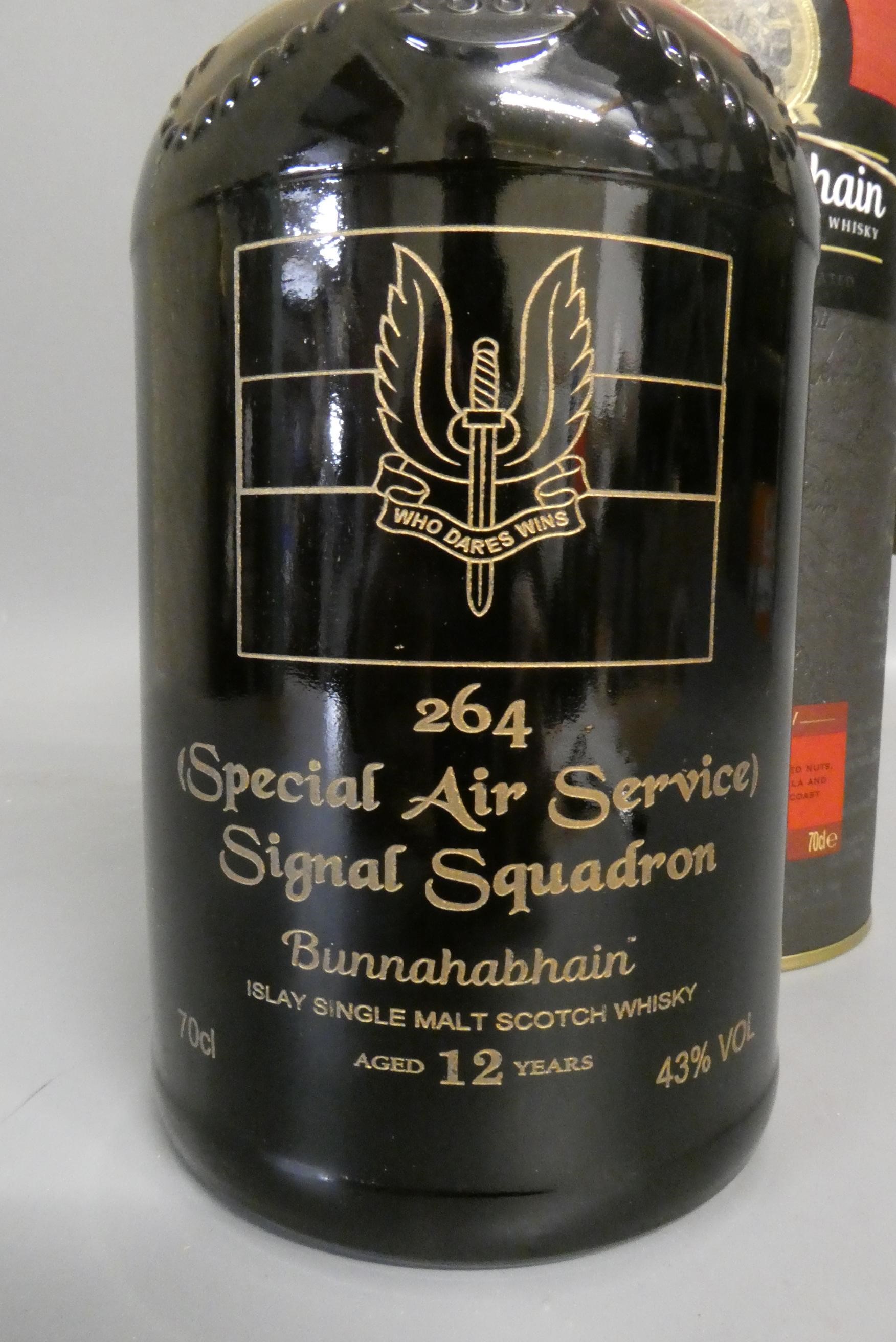One bottle Bunnahabhain 12yr old Islay single malt Scotch whisky, bottled for the Special Air Image