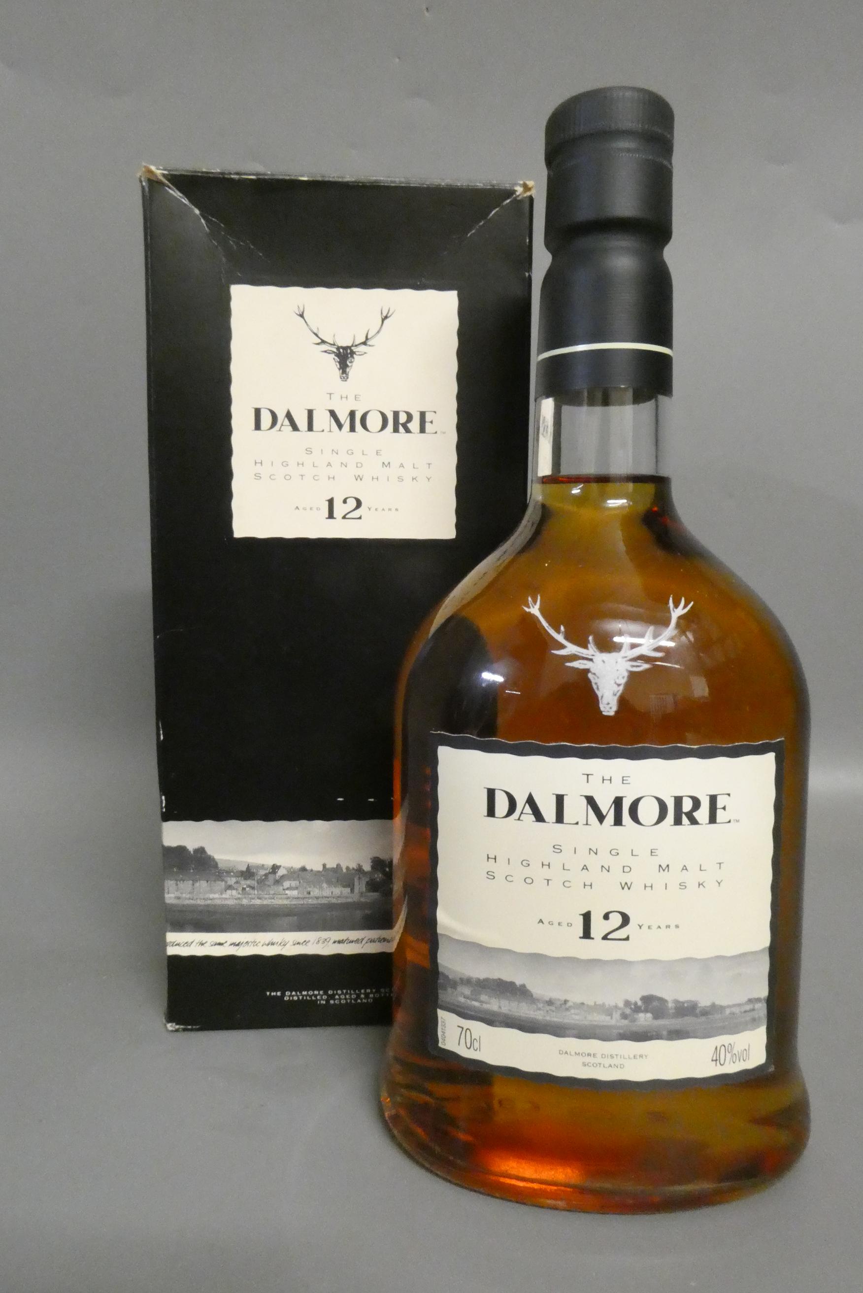 One bottle The Dalmore 12yr old single Highland malt Scotch whisky, 40%, 70cl, boxed (Est. plus 24% Image
