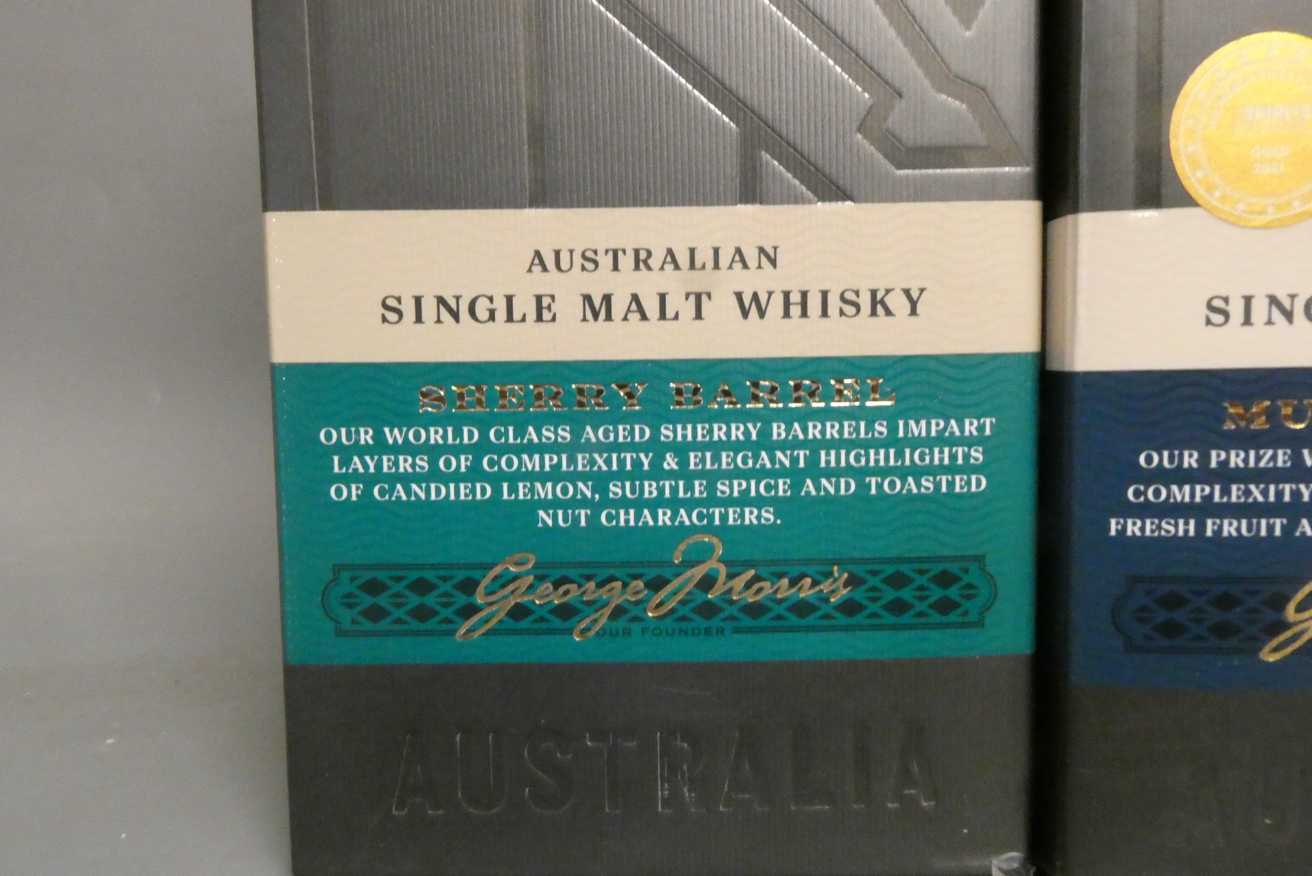 Three bottles Morris single malt Australian whisky Image
