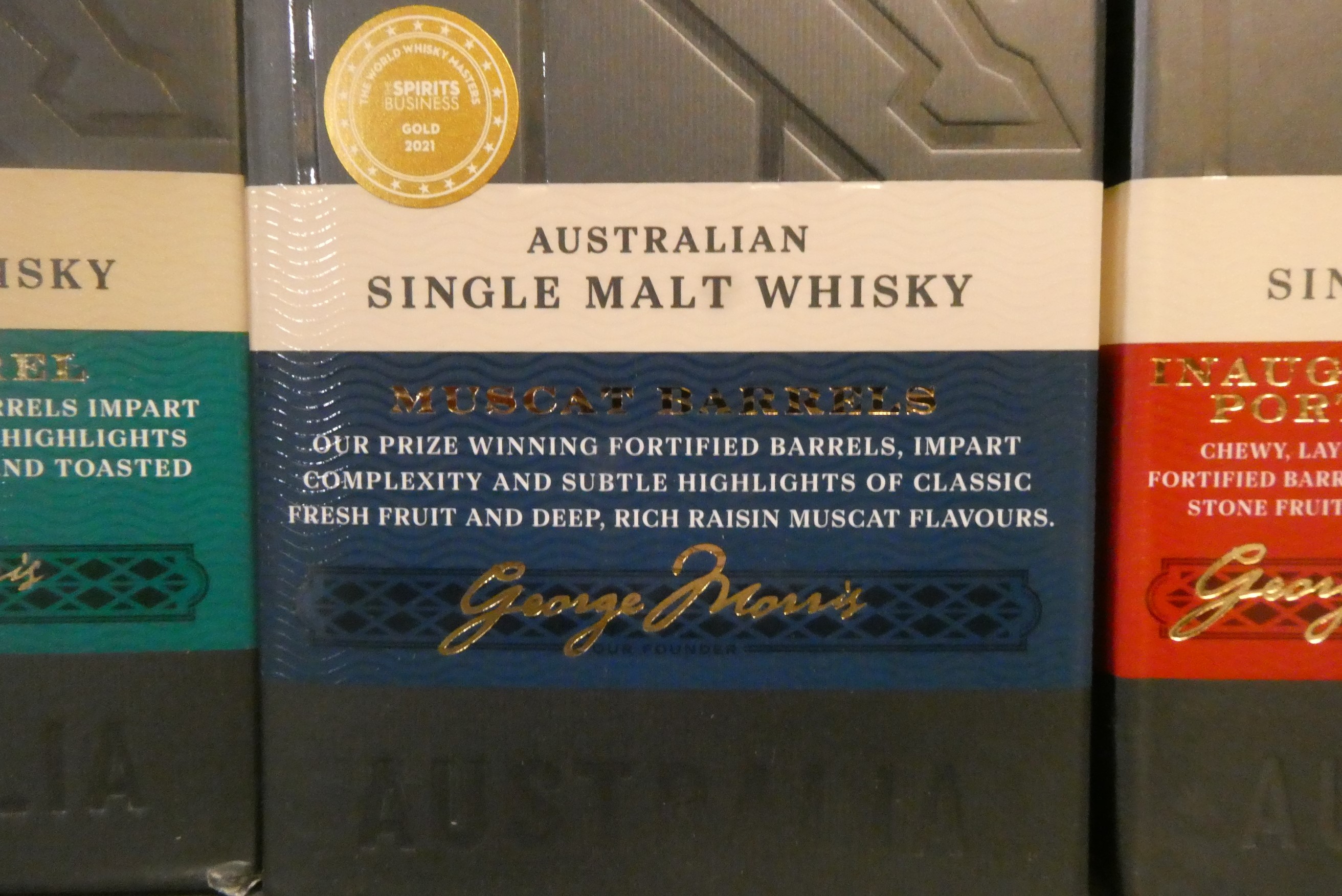 Three bottles Morris single malt Australian whisky Image