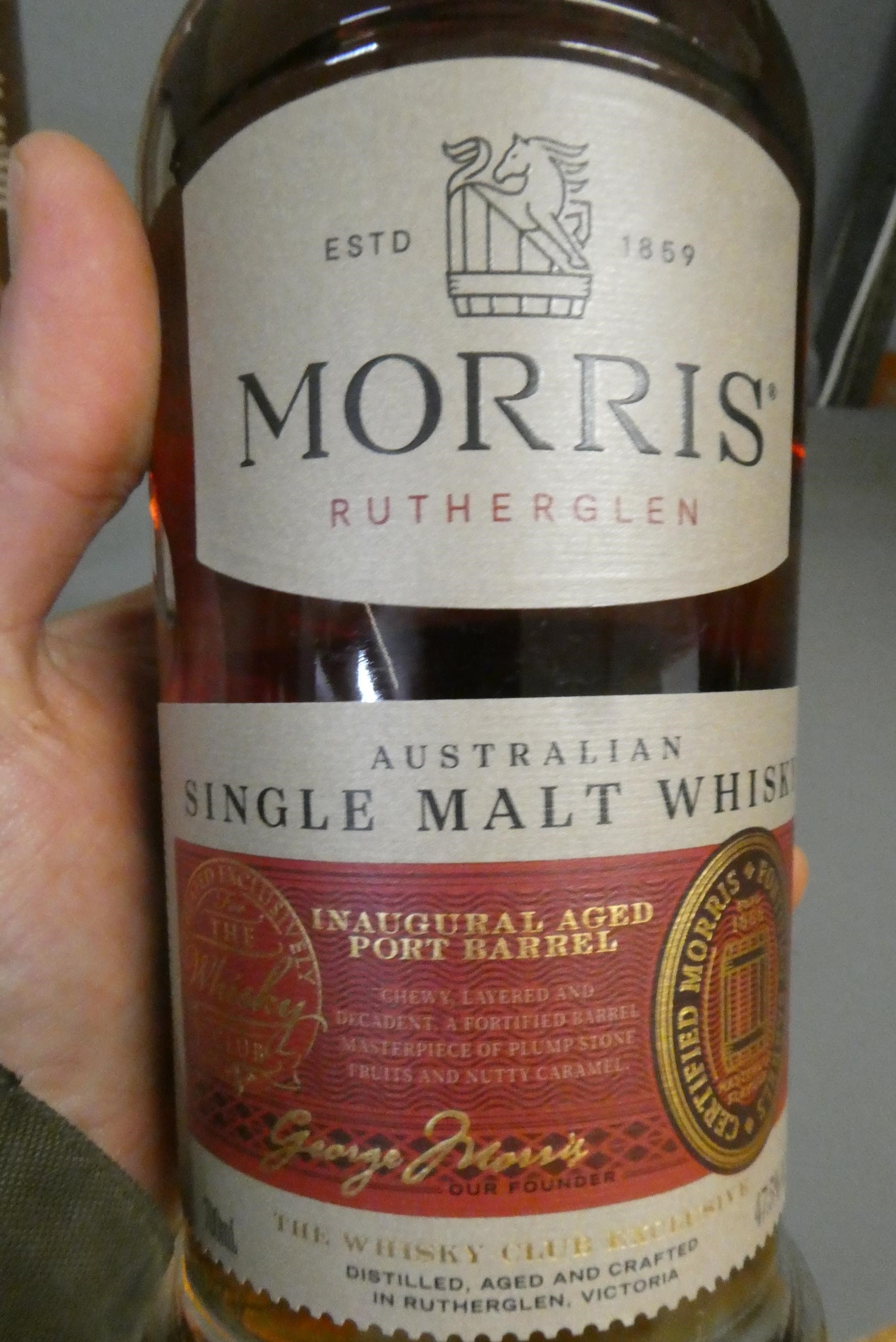 Three bottles Morris single malt Australian whisky Image