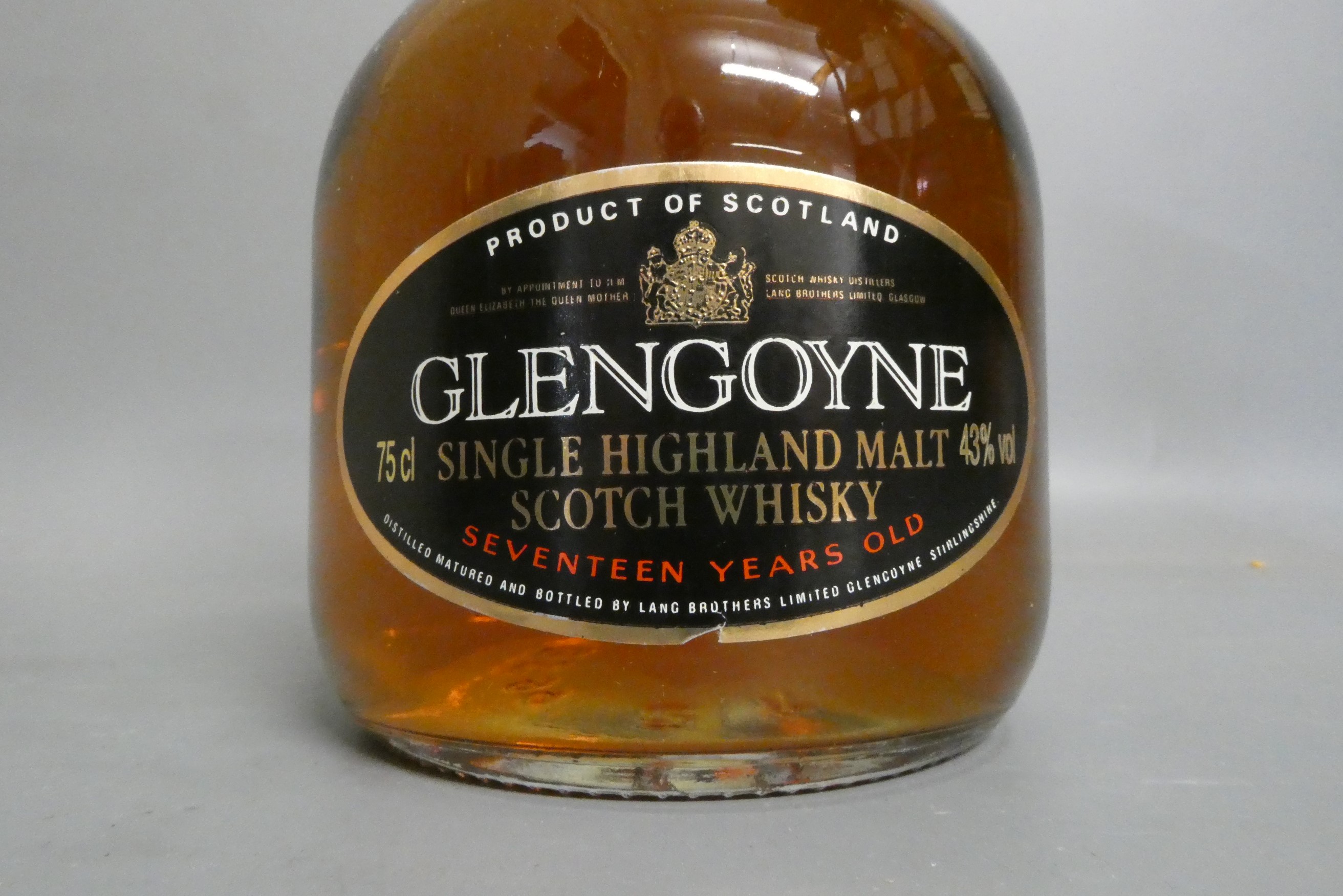 One bottle Glengoyne 17yr old single Highland malt Scotch whisky, 43%, 75cl (Est. plus 24% premium Image