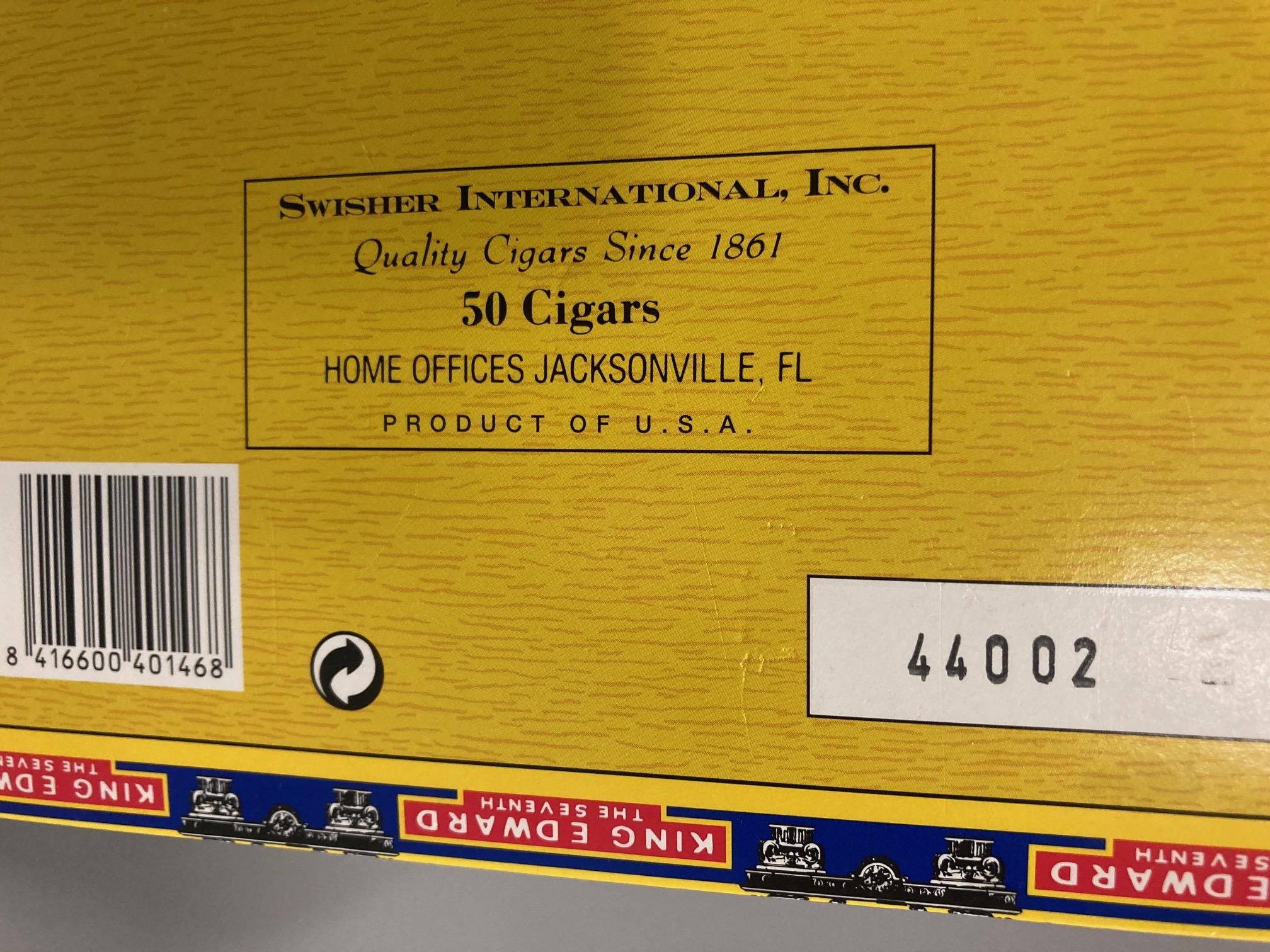 A box of 50 King Edward Imperial Mild Tobaccos cigars Image