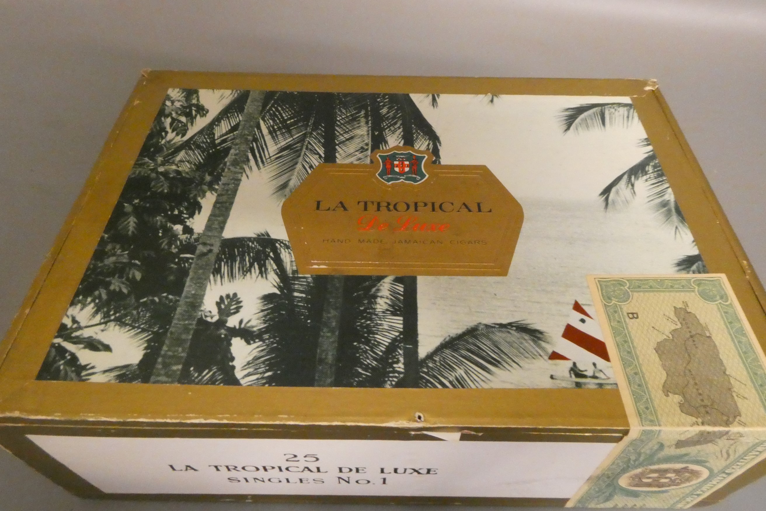 Twenty one La Tropical De Luxe singles No.1 cigars, boxed and in individual tubed (Est. plus 24% Image