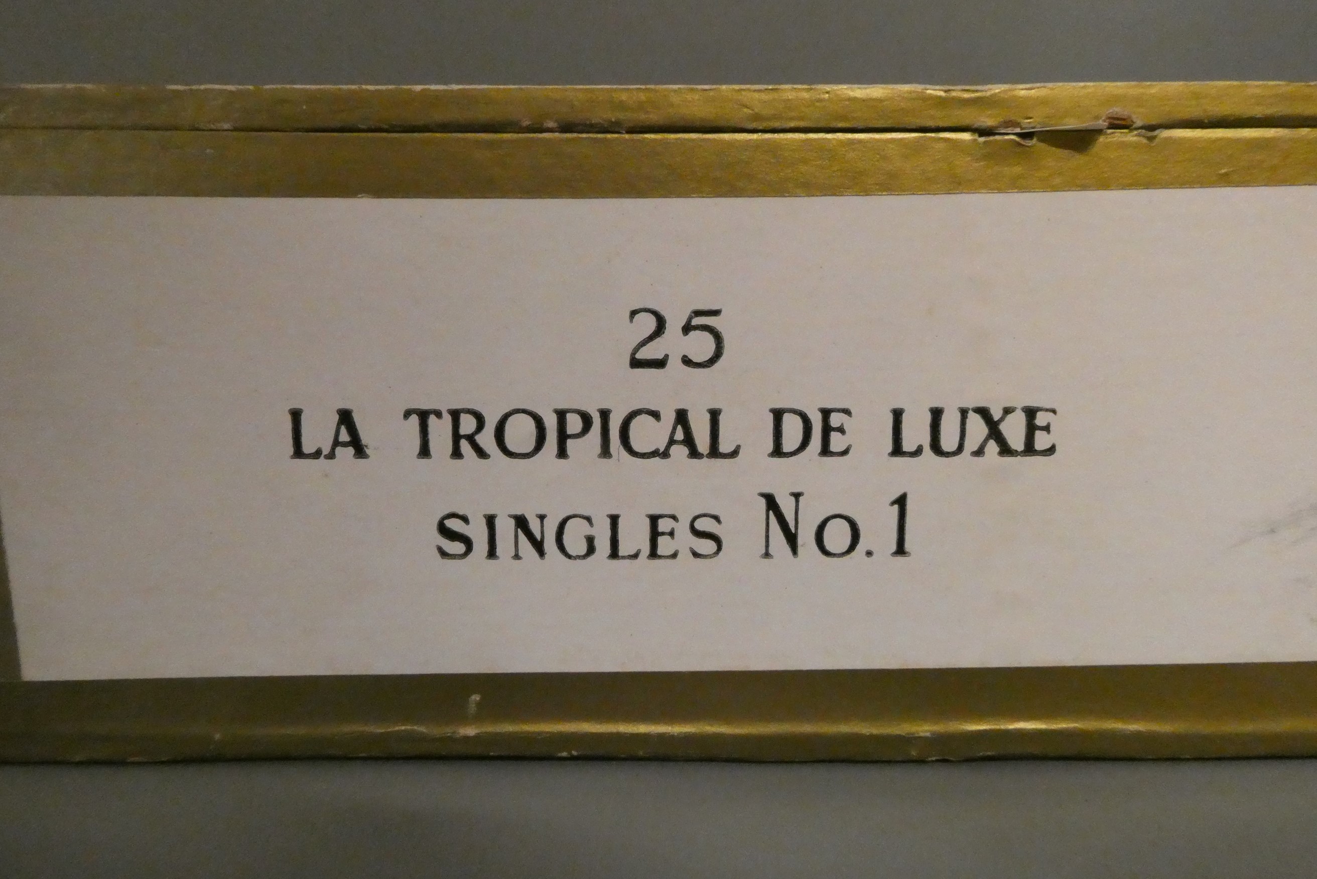 Twenty one La Tropical De Luxe singles No.1 cigars, boxed and in individual tubed (Est. plus 24% Image