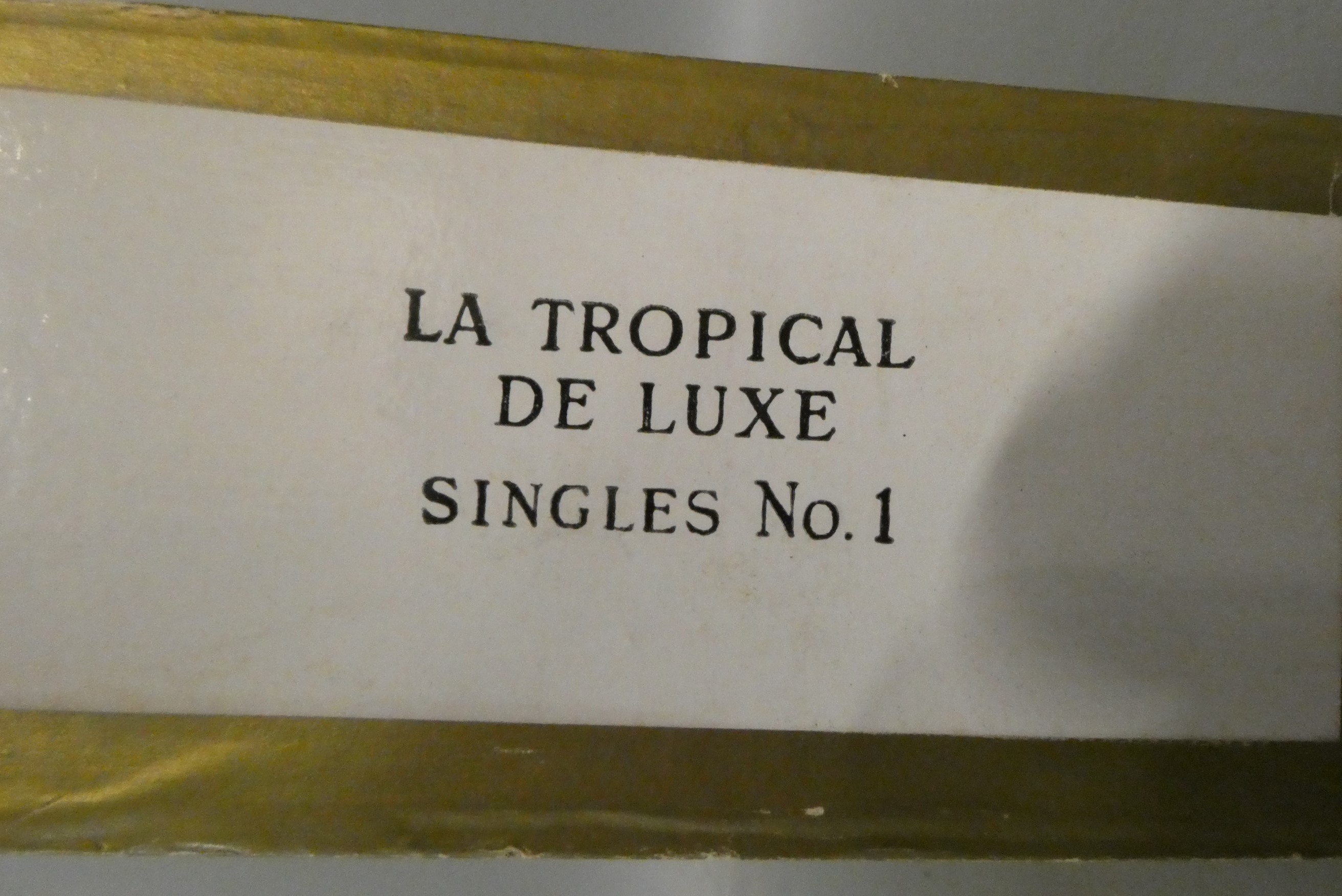 Twenty one La Tropical De Luxe singles No.1 cigars, boxed and in individual tubed (Est. plus 24% Image