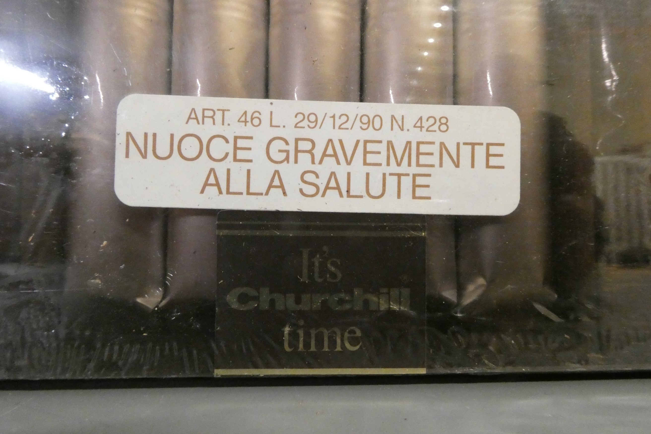 A box of fifteen "It's Churchill time" cigars, together with 38 King Edward Panatellas in two tubs Image