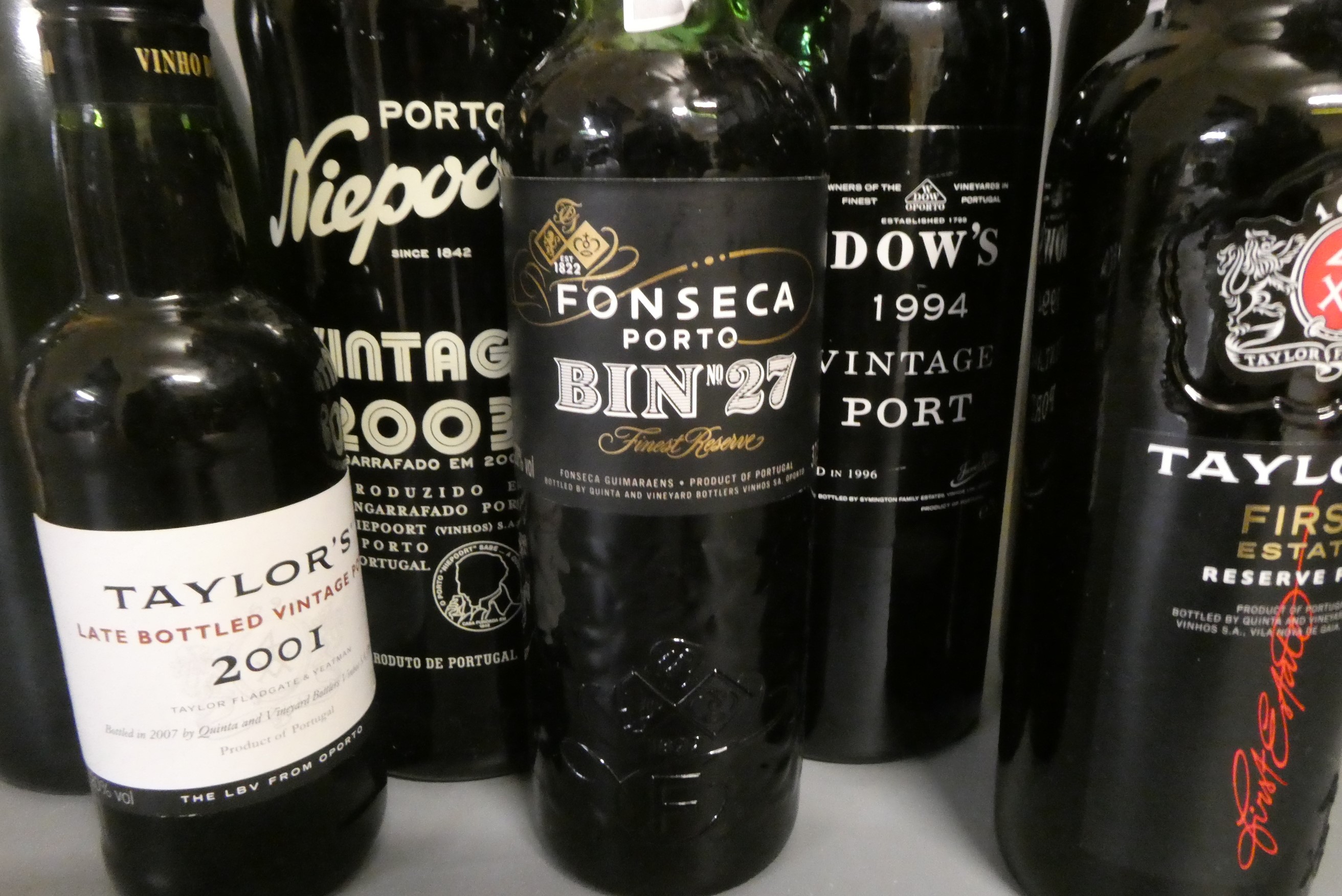 Ten and four half bottles of mixed alcohol Image