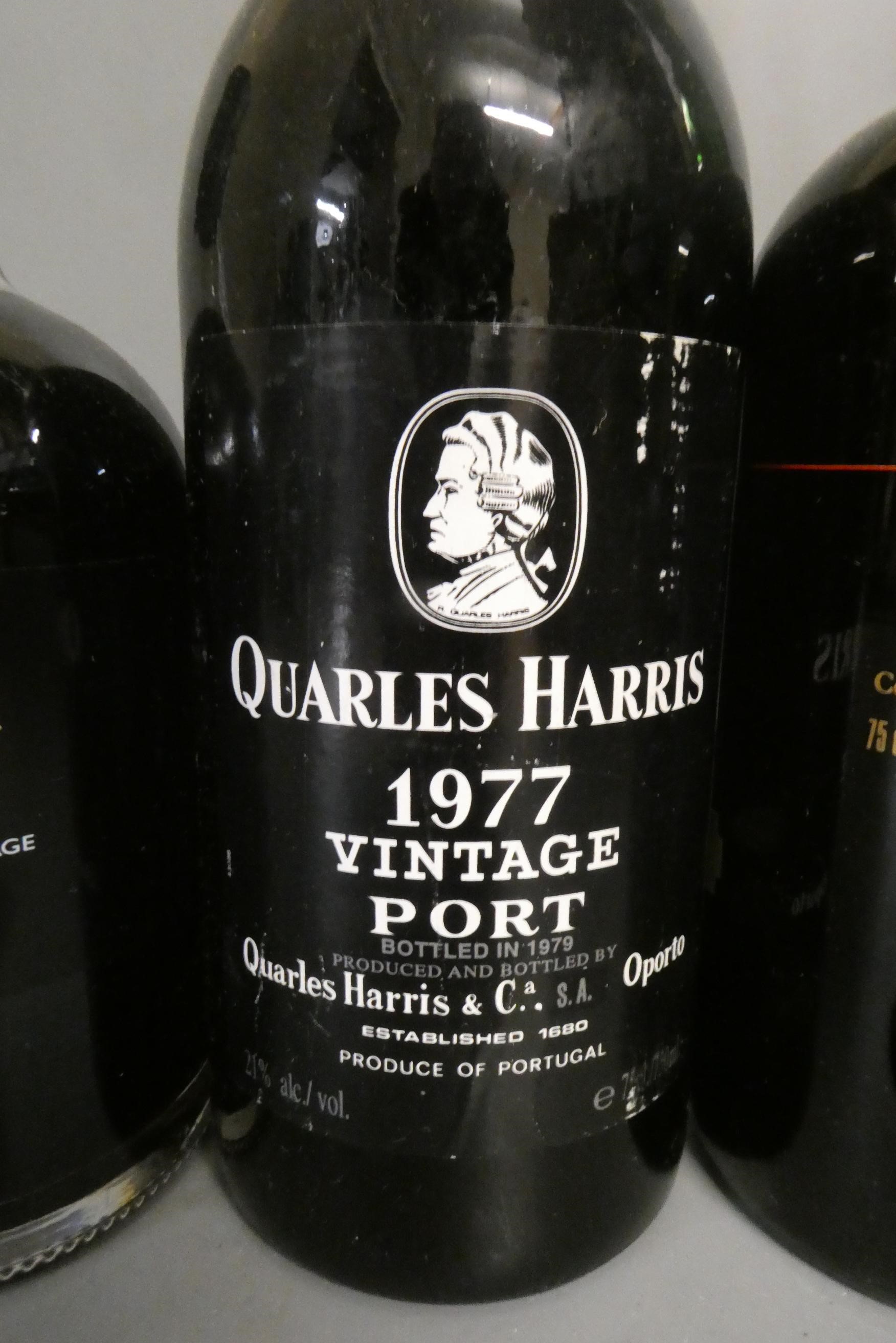 One bottle Quarles Harris 1977 vintage port, 75cl, together with a 75cl Cockburn's special reserve Image
