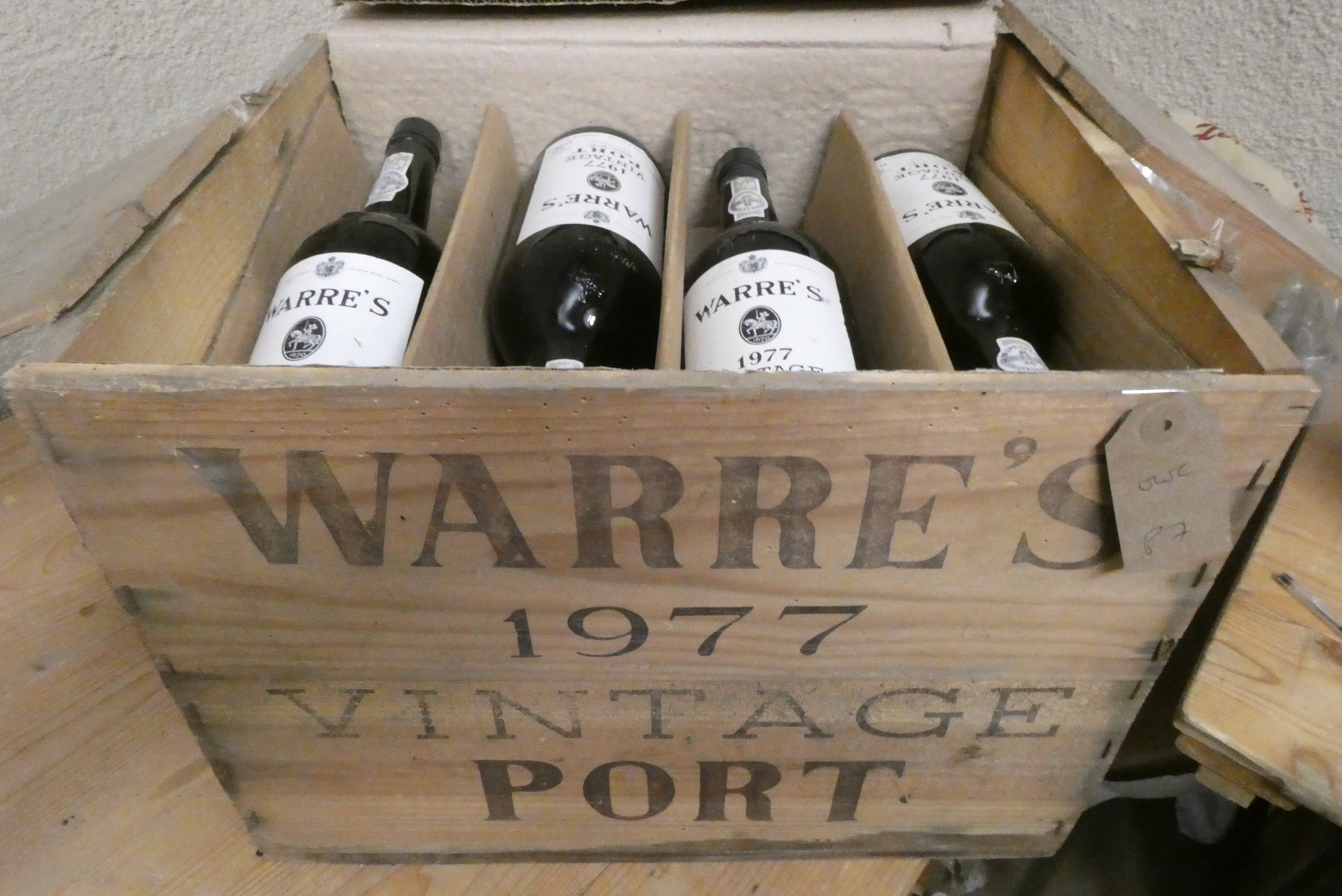 Twelve bottles Warre's 1977 vintage port, OWC (Est. plus 24% premium inc. VAT) Image