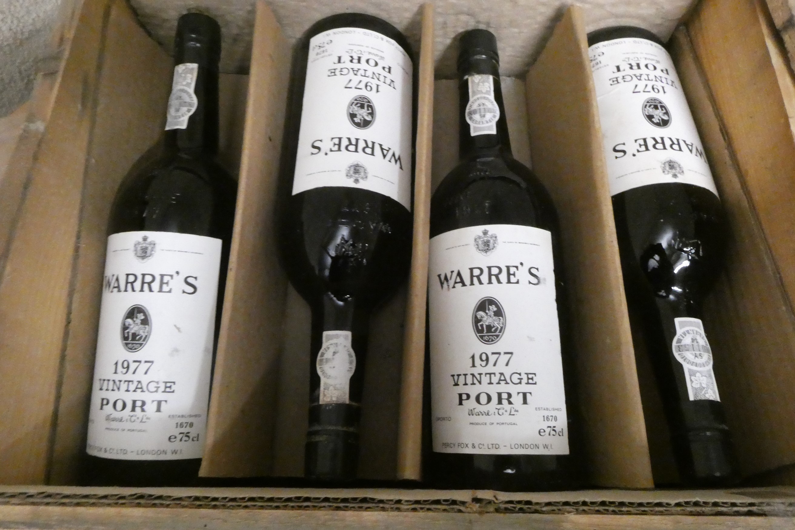 Twelve bottles Warre's 1977 vintage port, OWC (Est. plus 24% premium inc. VAT) Image