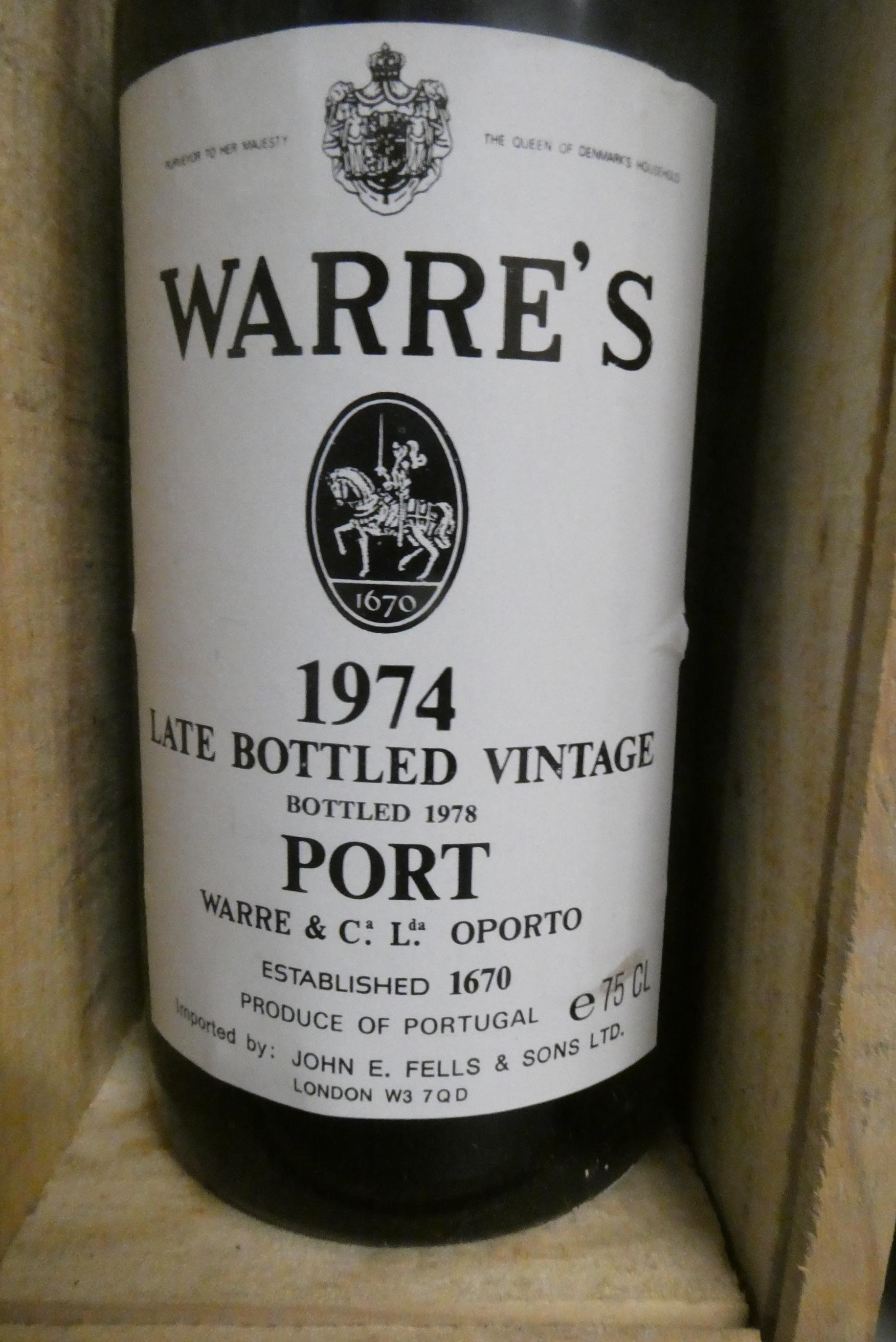 Three bottles of LBV port, comprising a 1974 Warre's and two 1991 Dow's, all boxed (Est. plus 24% Image