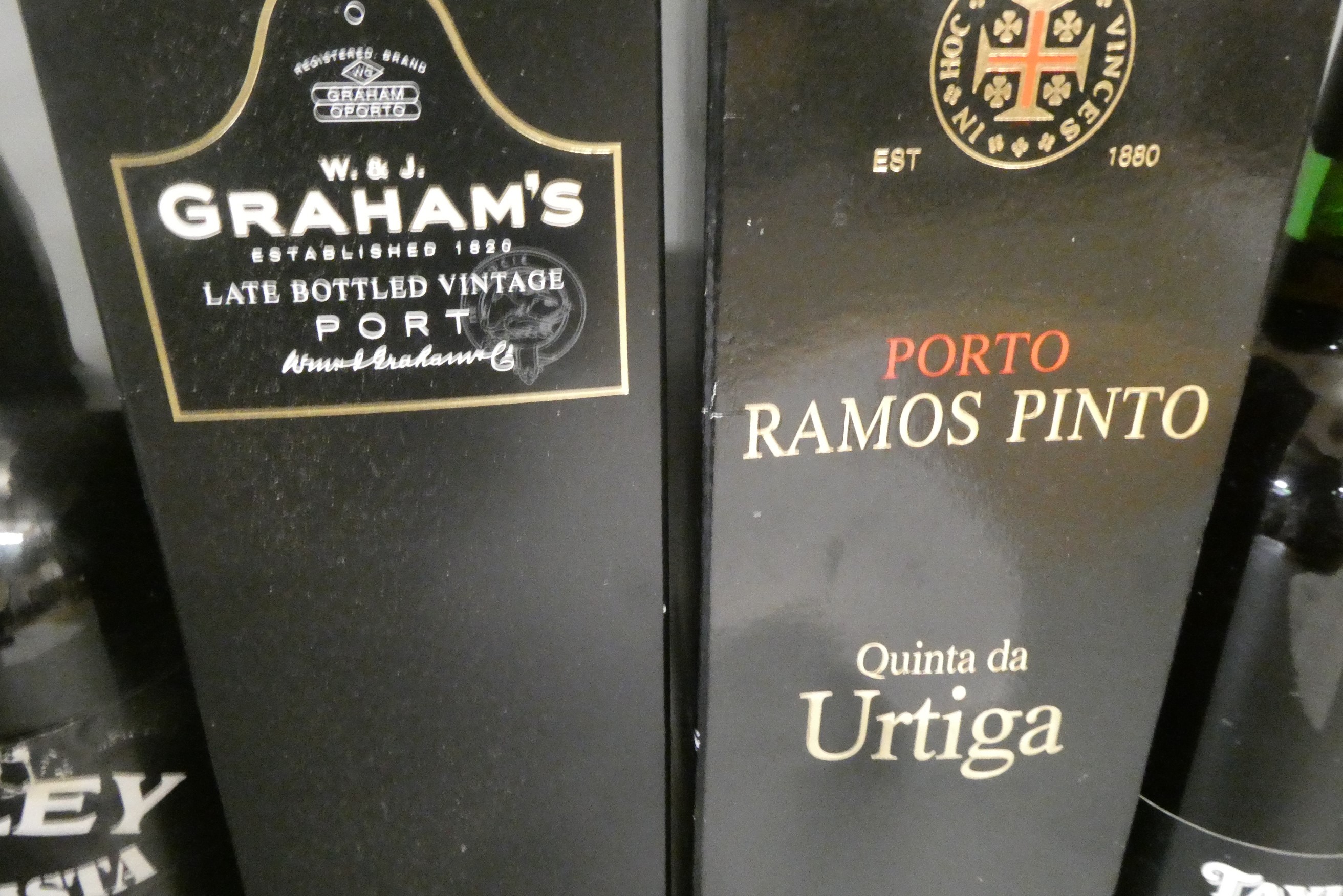 Six bottles of port Image