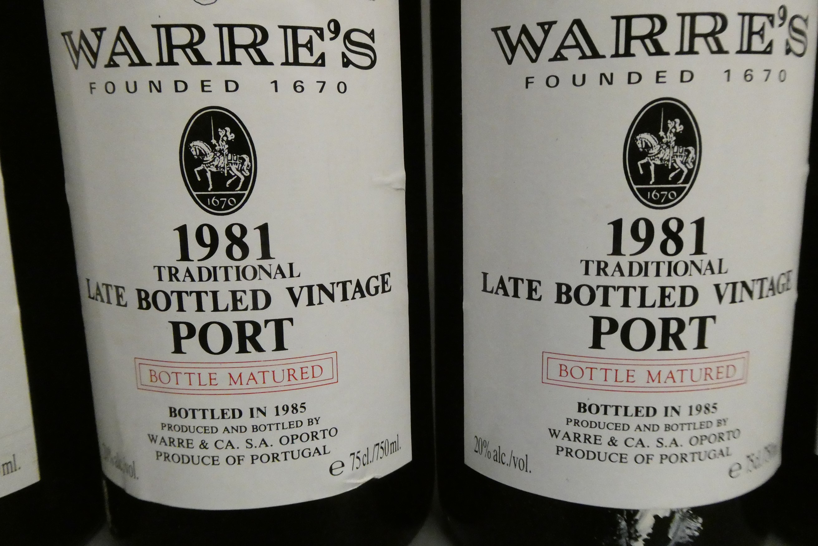 Four bottles Warre's 1981 LBV port, OWC (Est. plus 24% premium inc. VAT) Image
