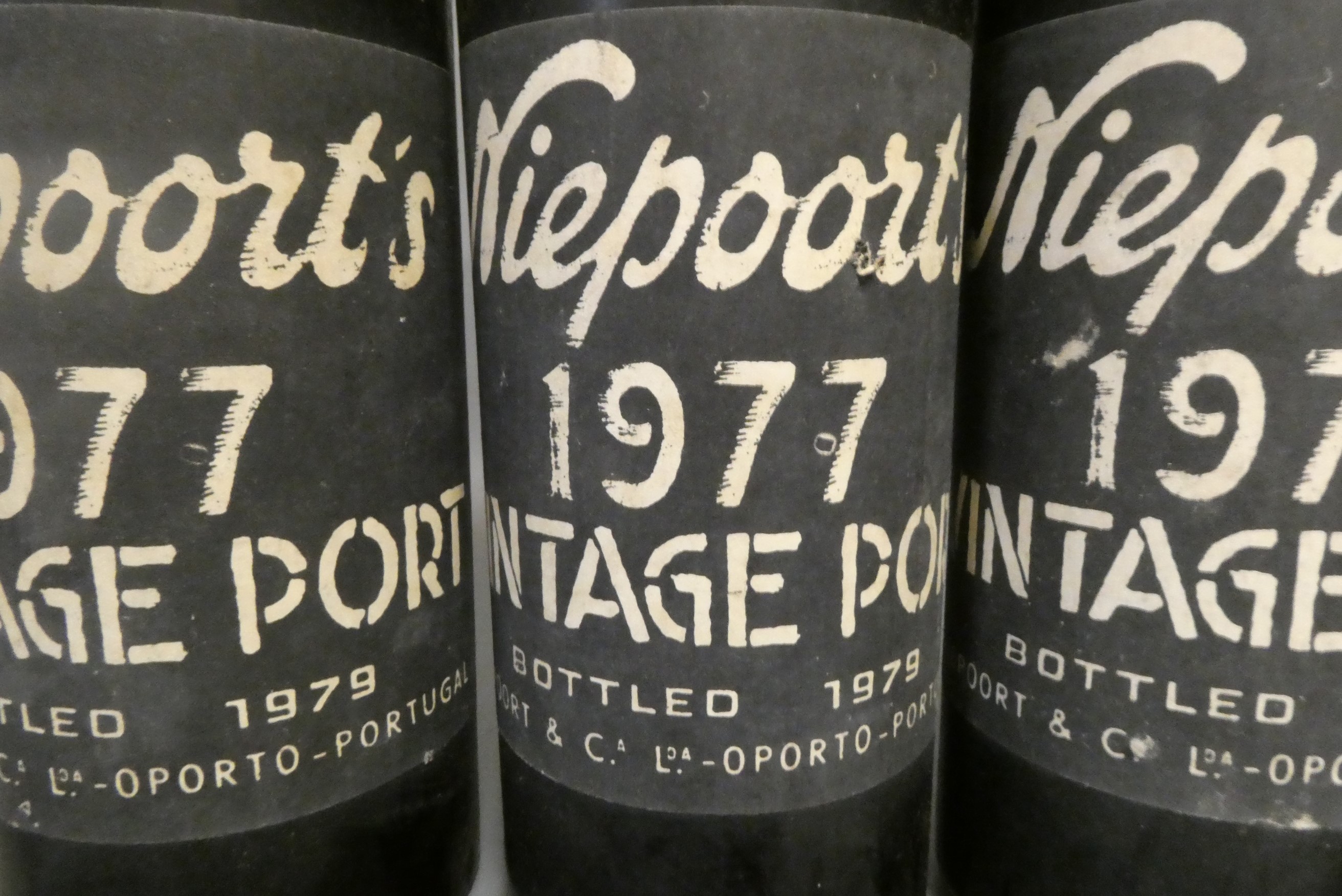 Three bottles Niepoort 1977 vintage port (Est. plus 24% premium inc. VAT) Image