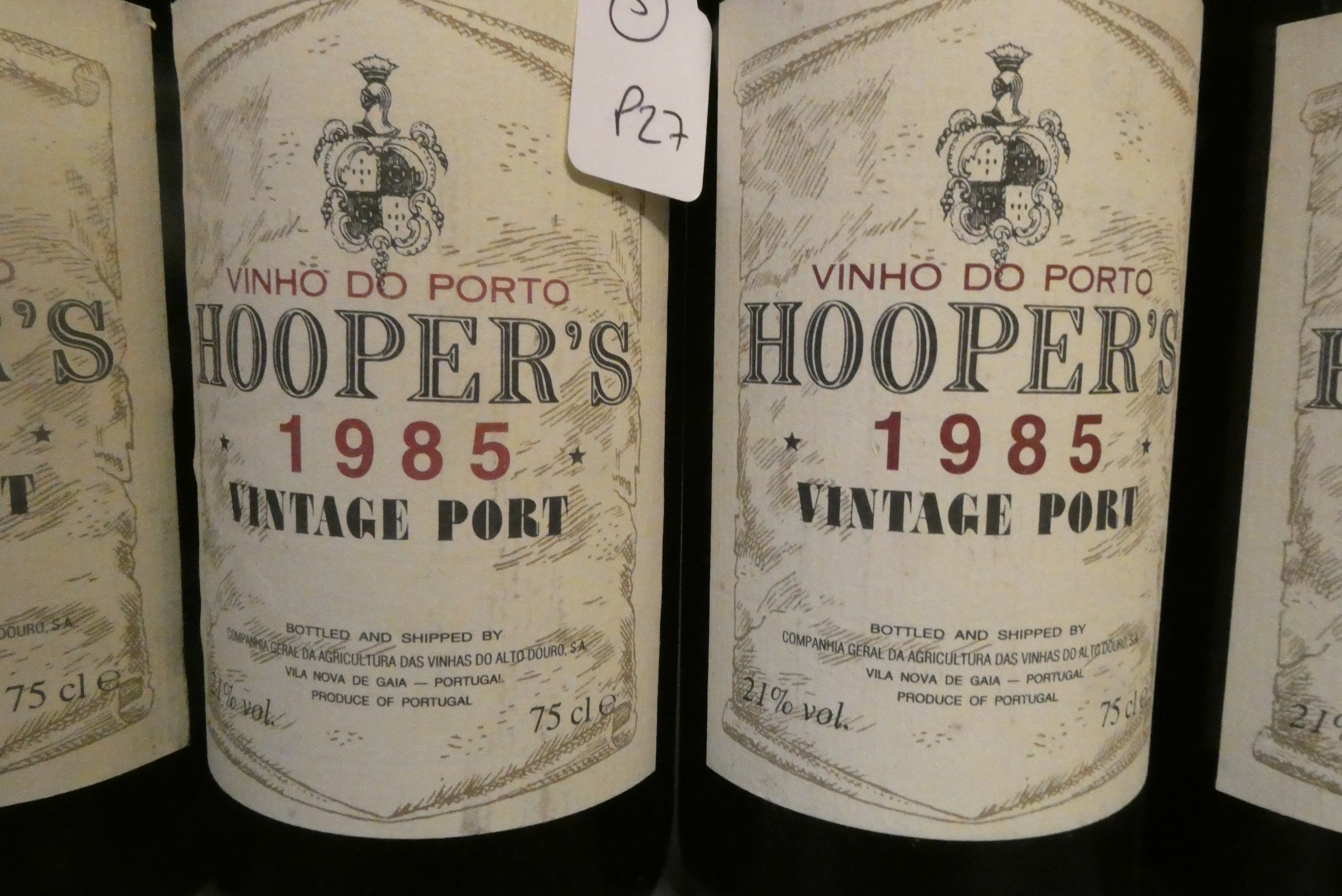 Five bottles Hooper's 1985 vintage port (Est. plus 24% premium inc. VAT) Image