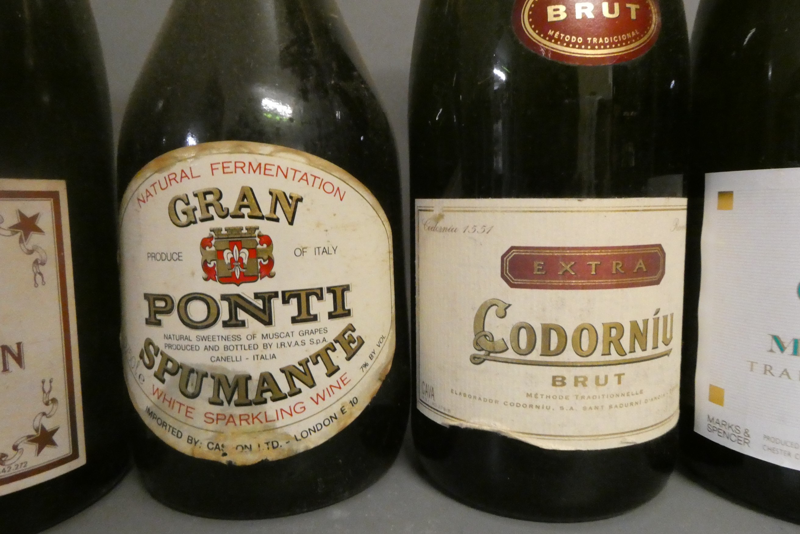 Five bottles of sparkling wine including Moet & Chandon premiere cuvee, Charles Volner blanc de Image