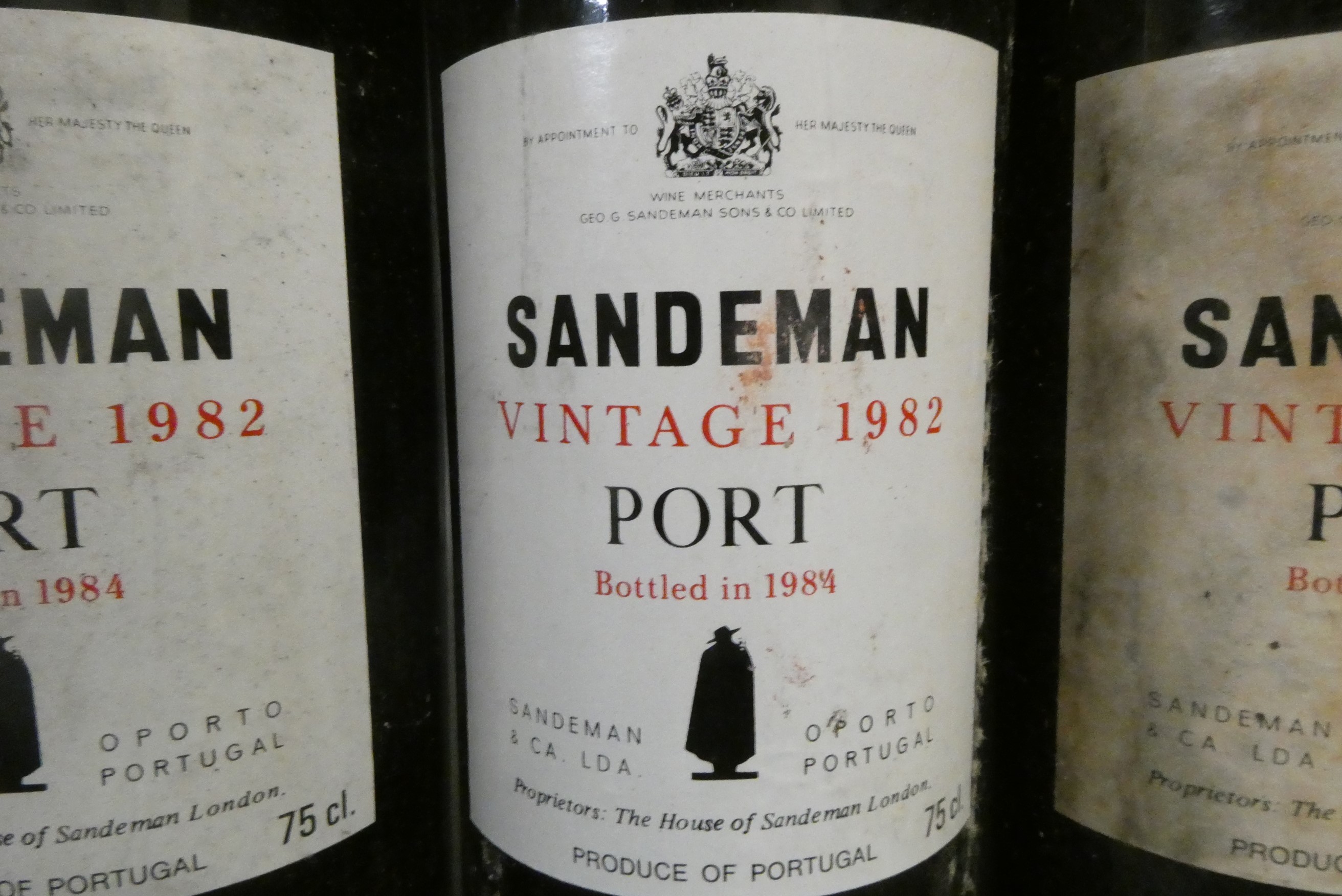 Four bottles Sandeman 1982 vintage port (Est. plus 24% premium inc. VAT) Image