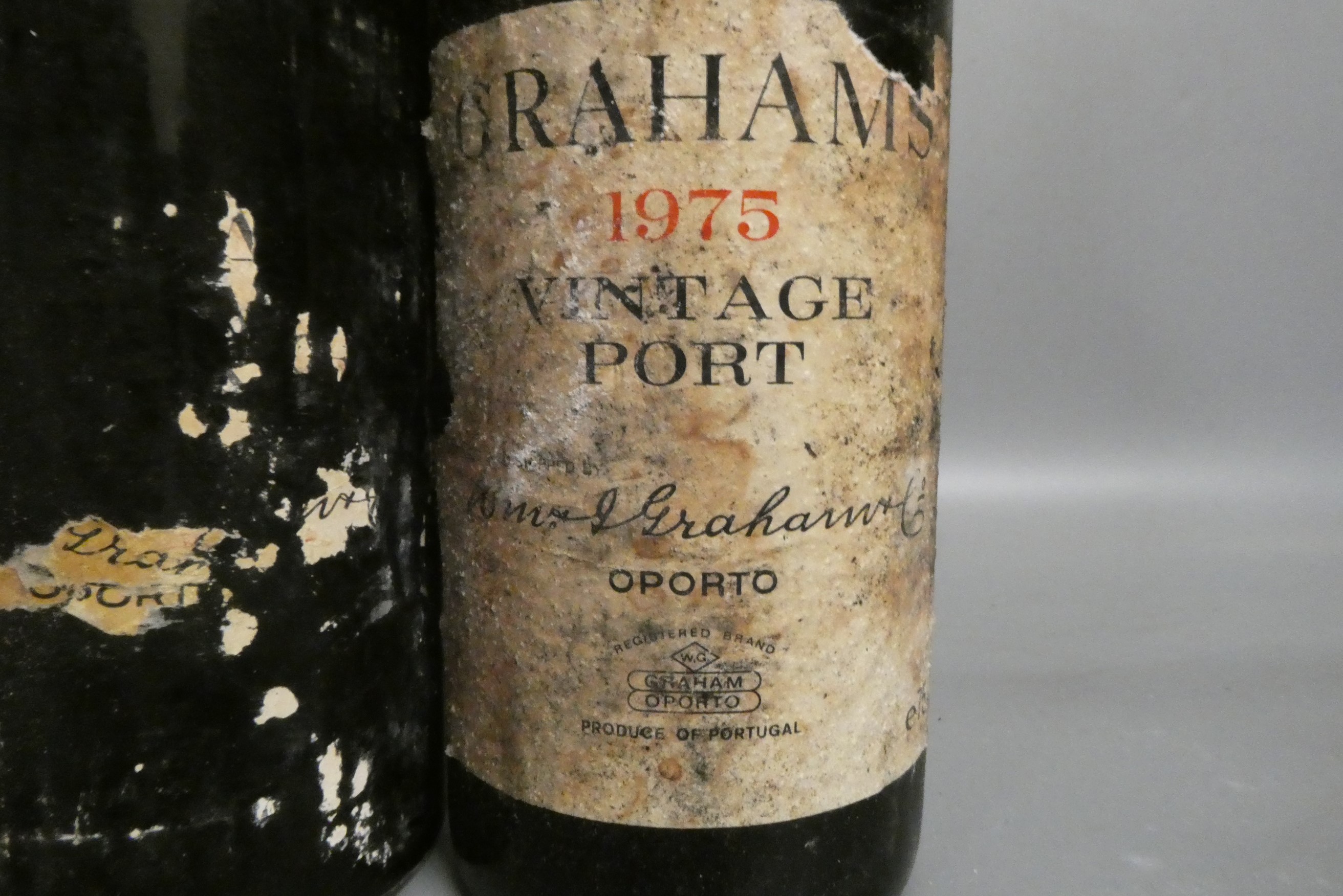 Two bottles of Graham's vintage port, comprising a 1970 and a 1975 (Est. plus 24% premium inc. VAT) Image