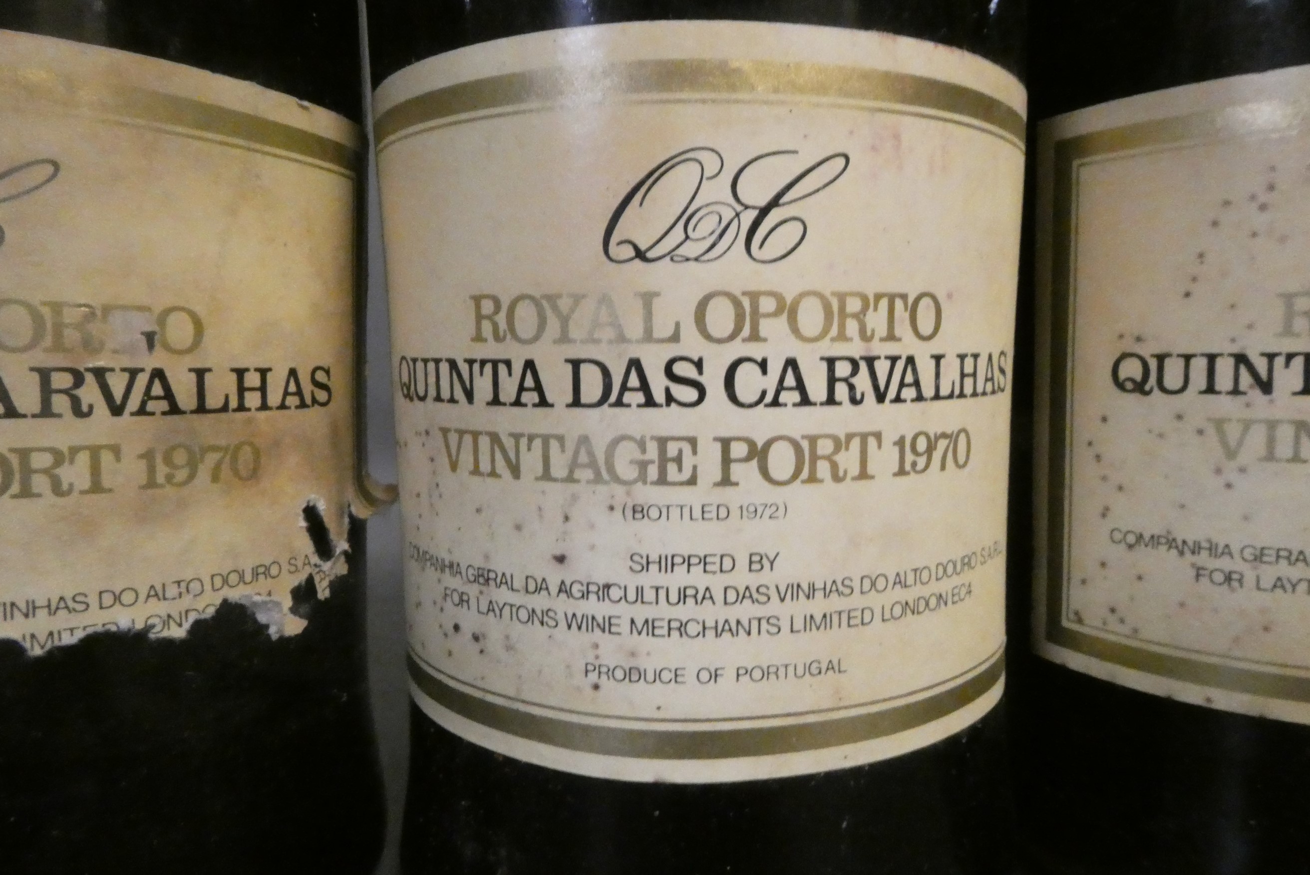 Six bottles Quinta das Carvalhas, 1970 vintage port (Est. plus 24% premium inc. VAT) Image