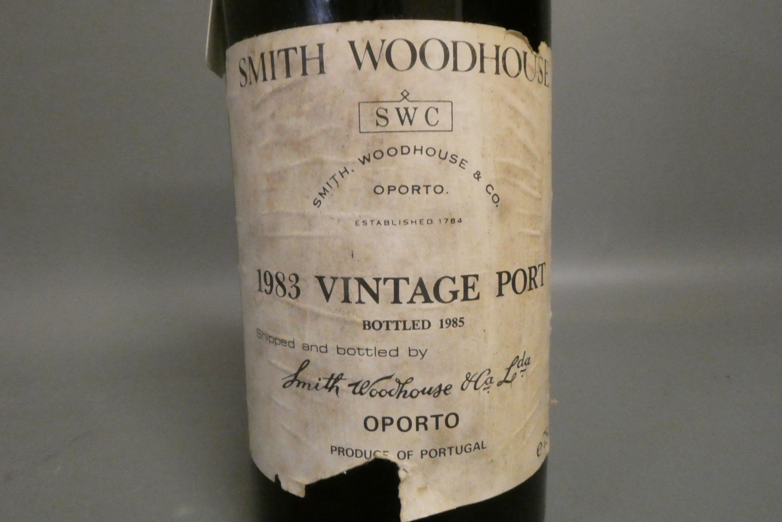 One bottle Smith Woodhouse 1983 vintage port (Est. plus 24% premium inc. VAT) Image