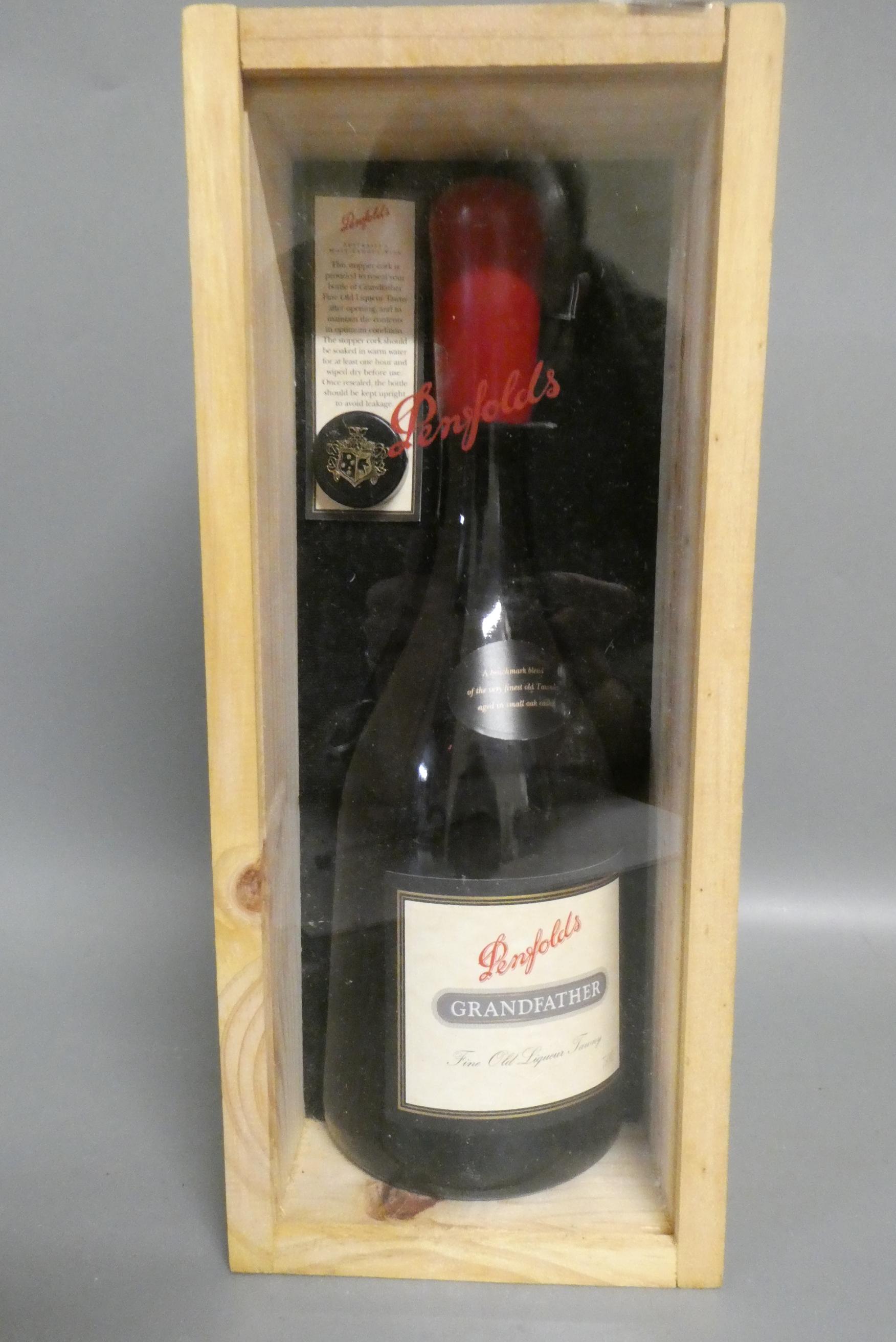 One bottle Penfolds Grandfather Fine Old Liqueur Tawny, OWC (Est. plus 24% premium inc. VAT) Image