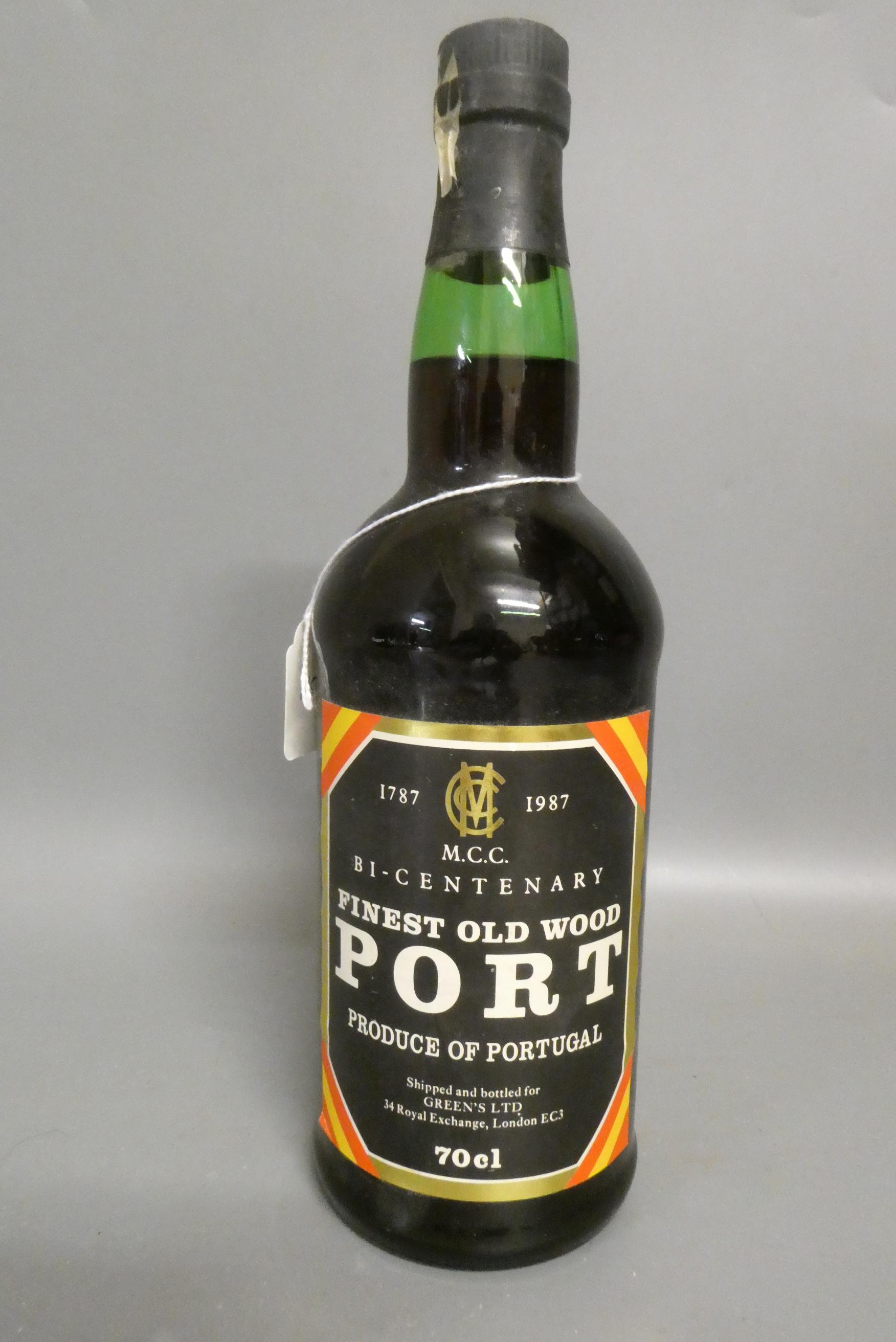 One bottle MCC Bi-Centenary Finest Old Wood Port (Est. plus 24% premium inc. VAT) Image
