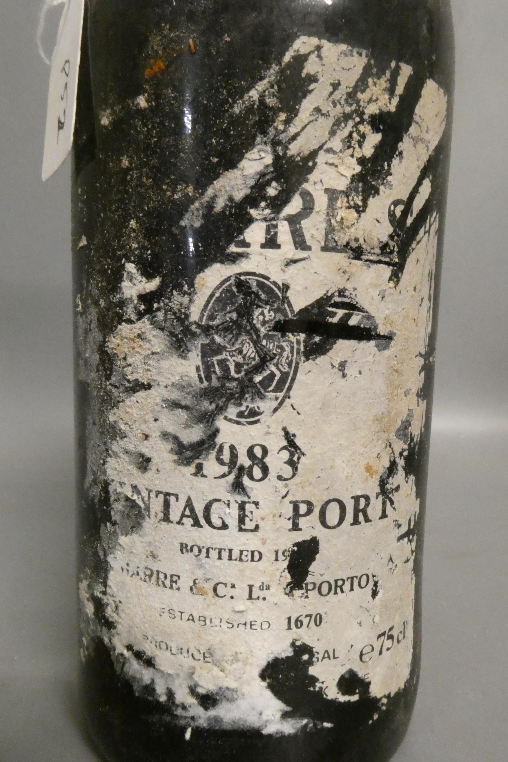 One bottle Warre's 1983 vintage port (Est. plus 24% premium inc. VAT) Image